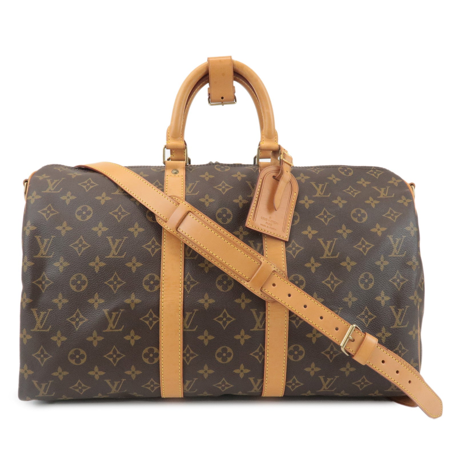 Louis-Vuitton-Monogram-Keep-All-Bandouliere-45-Boston-Bag-M41418