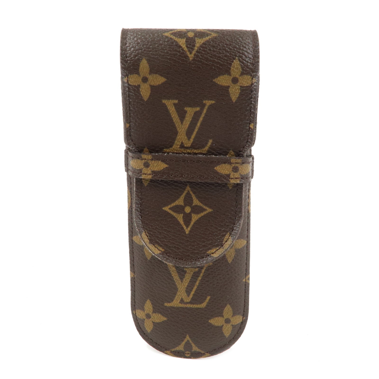 Louis Vuitton Monogram Etui Stilo Pen Case Brown M62990