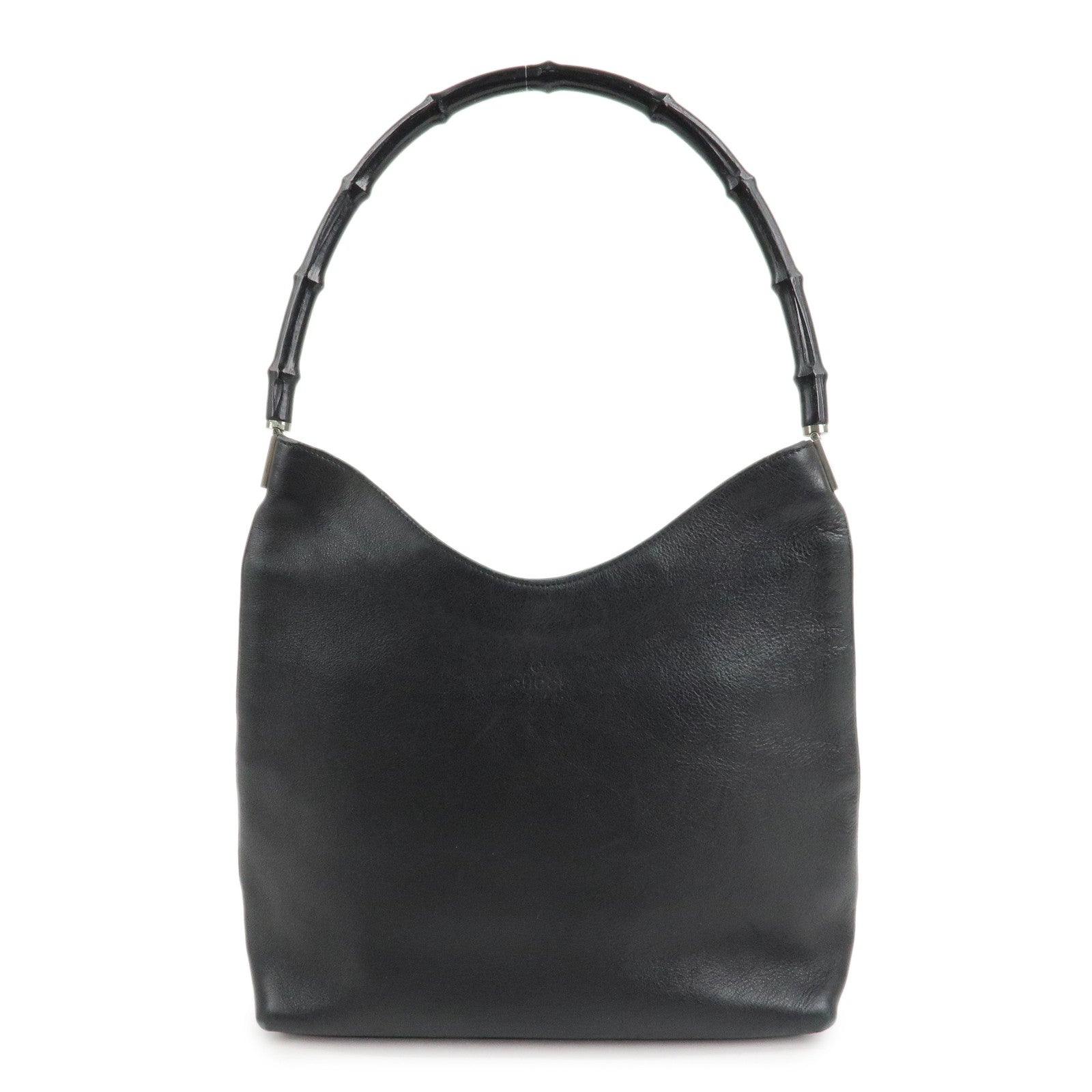 GUCCI-Bamboo-Leather-One-Shoulder-Bag-Balck-001.3244.001998