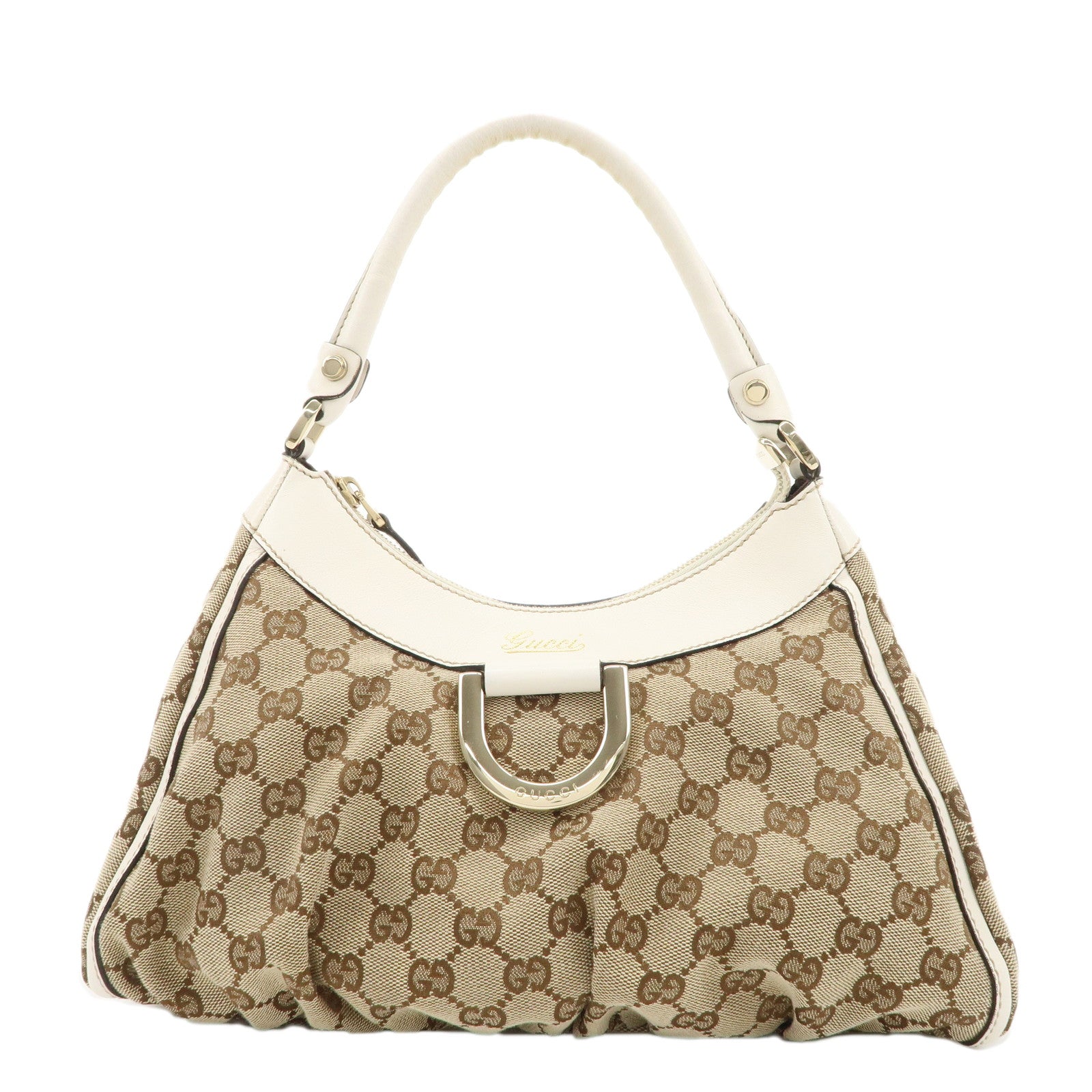 GUCCI-Abbey-GG-Canvas-Leather-Shoulder-Bag-Beige-White-190525