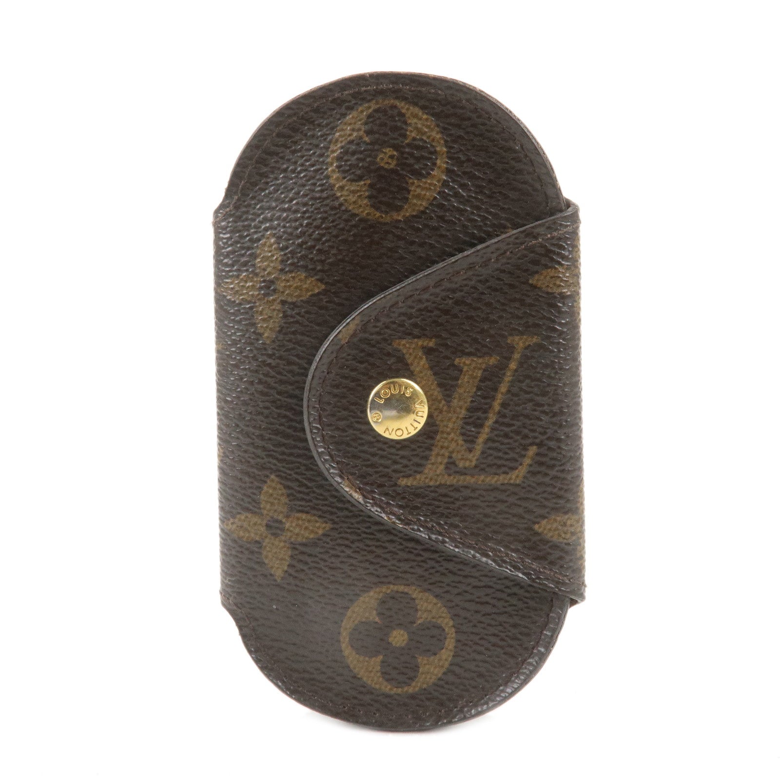 Louis-Vuitton-Monogram-Round-PM-4-Key-Case-Brown-M60115