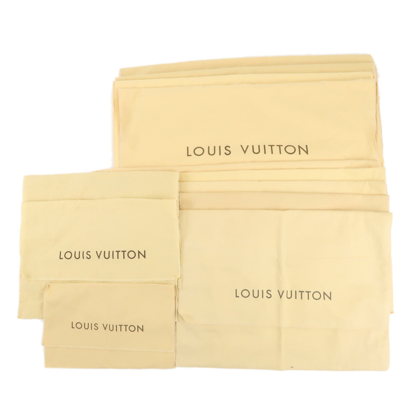 Louis-Vuitton-Set-of-12-Dust-Bag-Storage-Bag-Flap-Beige