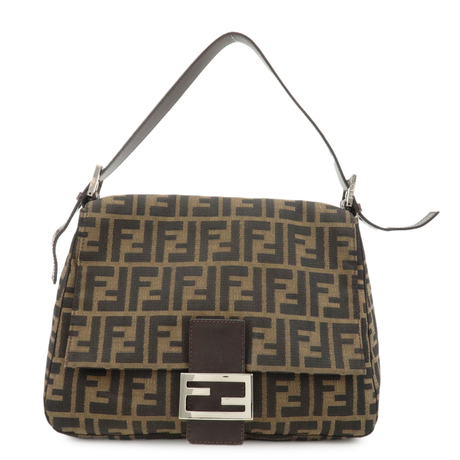 FENDI-Mamma-Baguette-Zucca-Canvas-Leather-Shoulder-Bag-26325