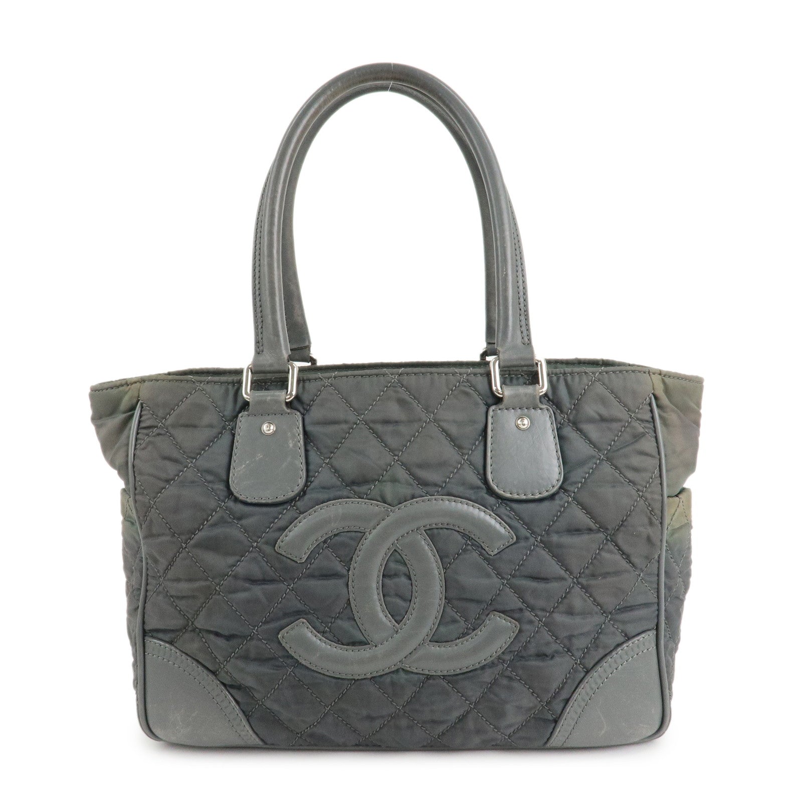 CHANEL-Paris-New-York-Line-Wild-Stitch-Nylon-Leather-Tote-Bag