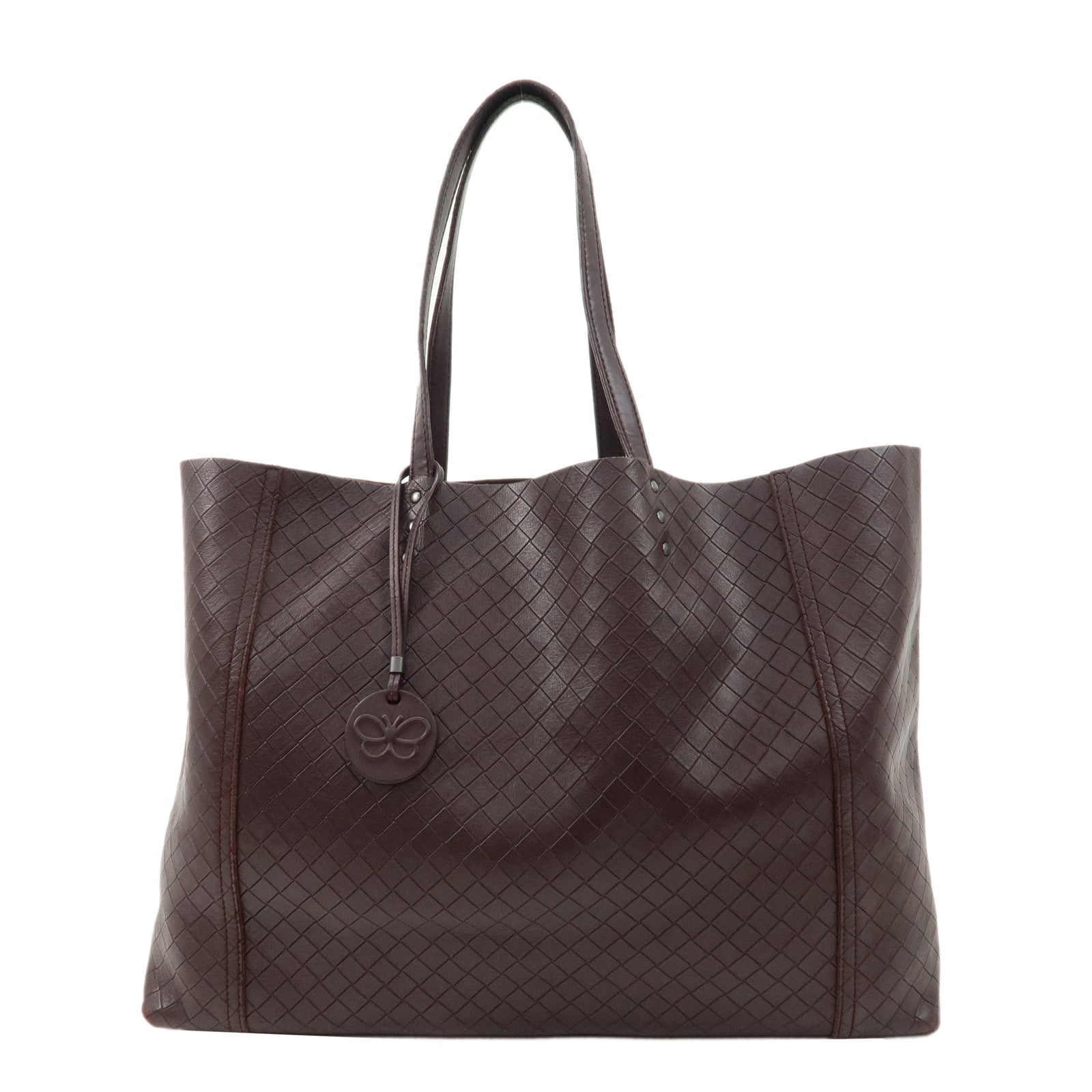 BOTTEGA-VENETA-Intreccio-Mirage-Leather-Tote-Bag-Brown-299875