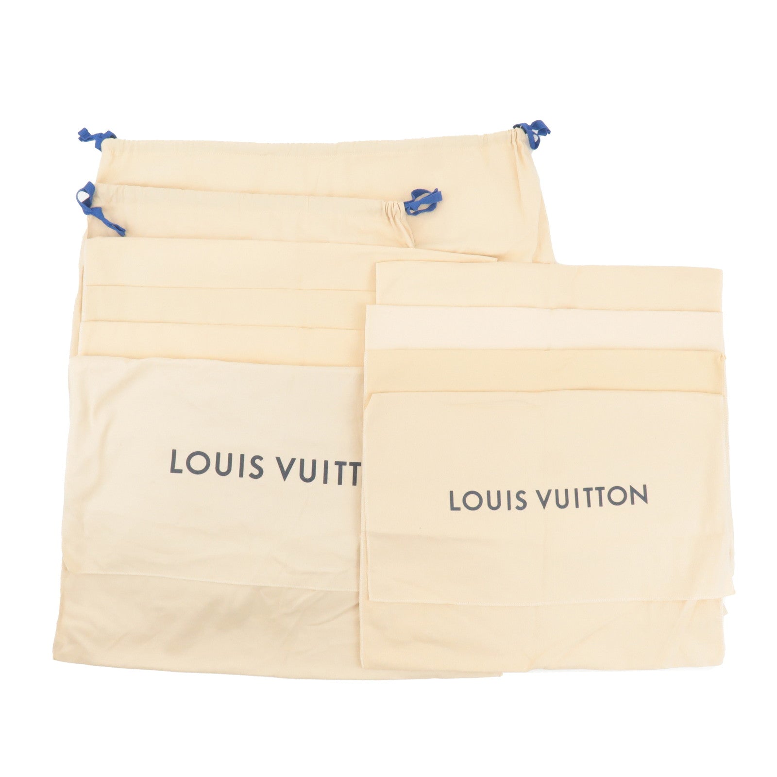 Louis Vuitton Set of 10 Storage Bag Dust Bag New Model Beige