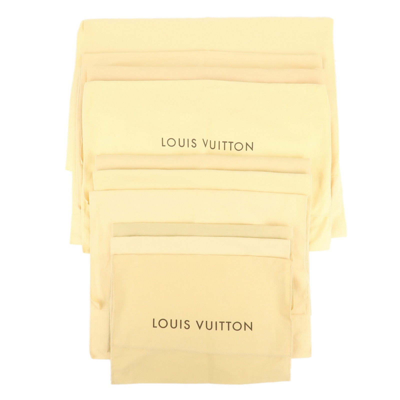 Louis-Vuitton-Set-Of-10-Dust-Bag-Flap-Style-Beige