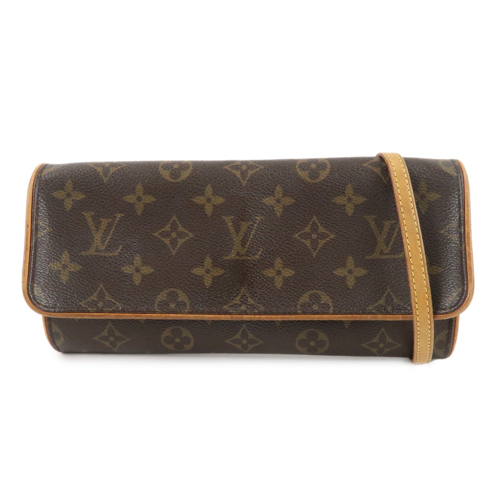 Louis-Vuitton-Monogram-Pochette-Twin-GM-2Way-Bag-Brown-M51852