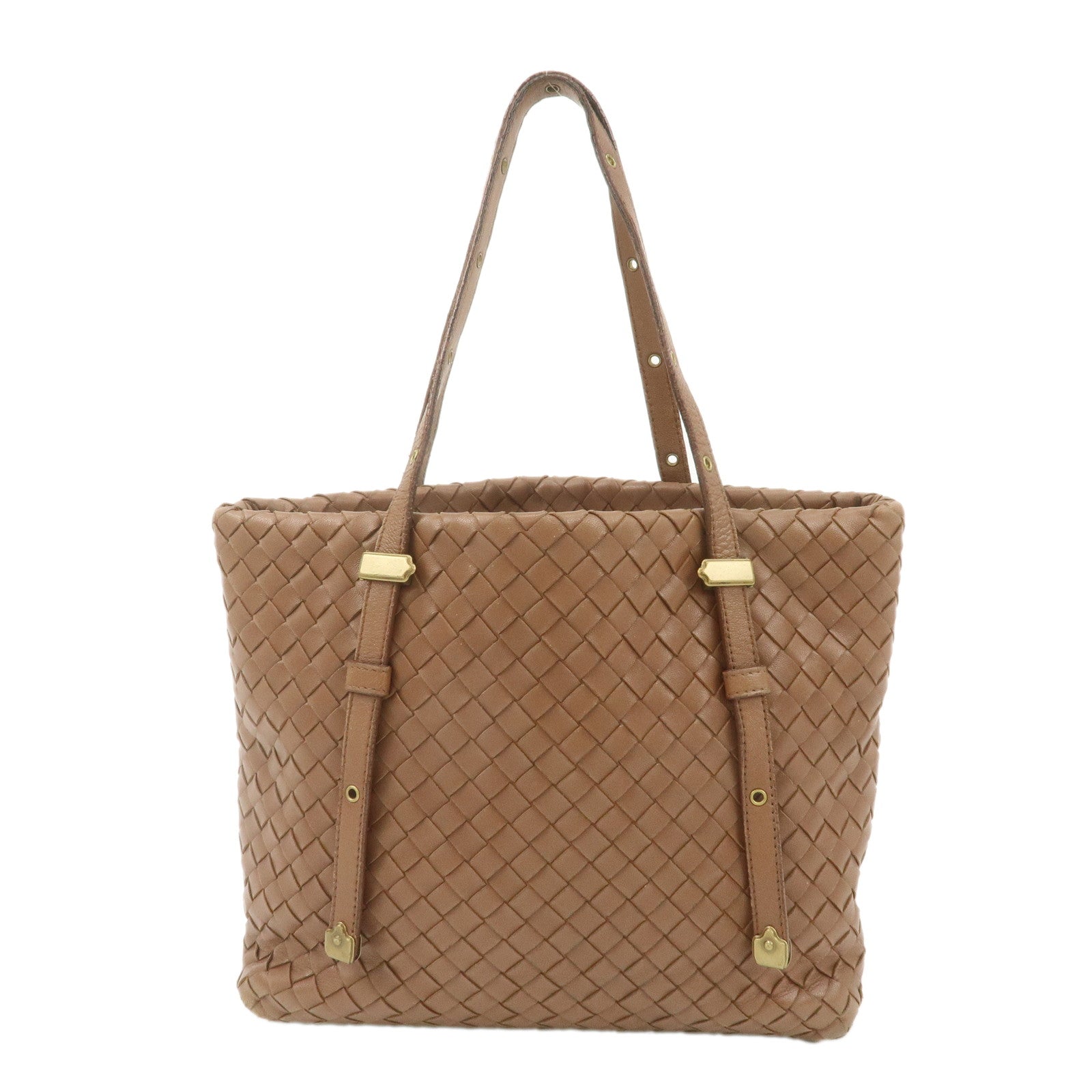 BOTTEGA-VENETA-Intrecciato-Leather-Tote-Bag-Brown-162937