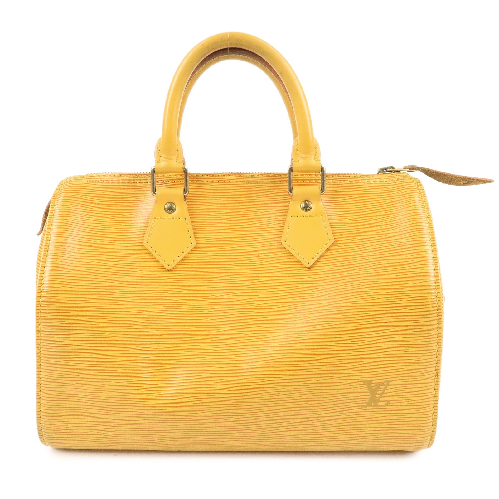 Louis Vuitton Epi Speedy 25 Boston Bag Hand Bag Yellow M43019