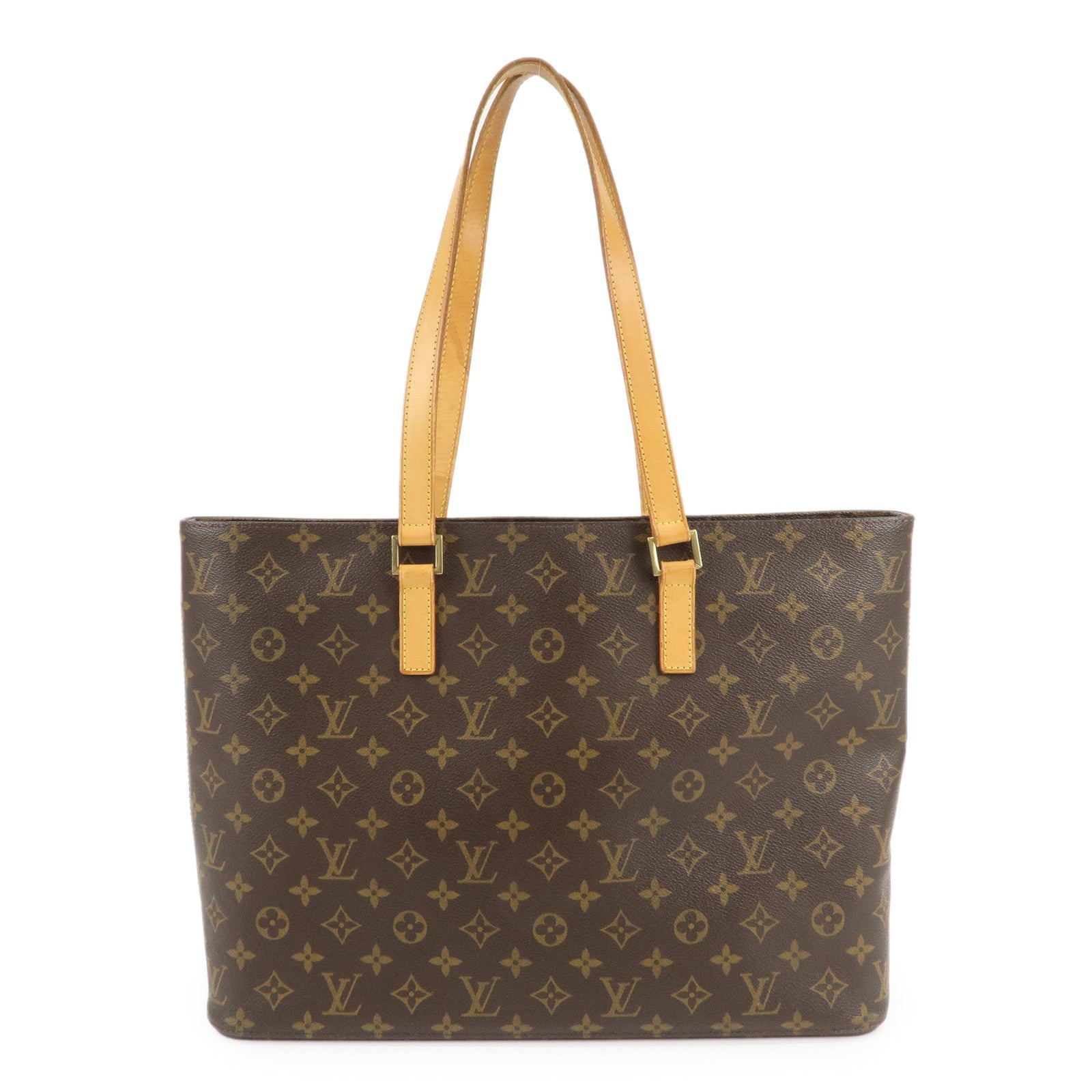 Louis-Vuitton-Monogram-Luco-Tote-Bag-Hand-Bag-Brown-M51155