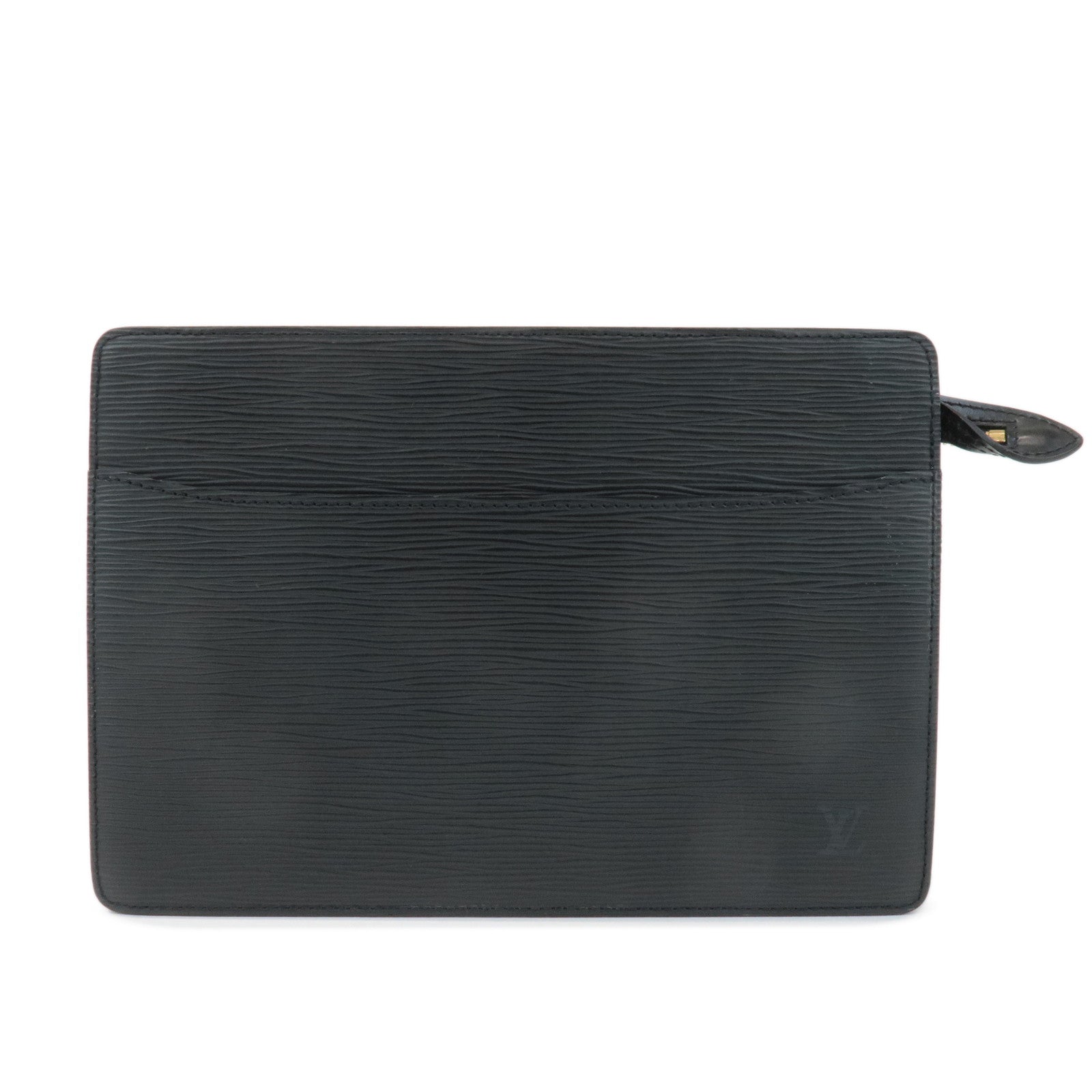 Louis-Vuitton-Epi-Pochette-Homme-Clutch-Bag-Noir-Black-M52522