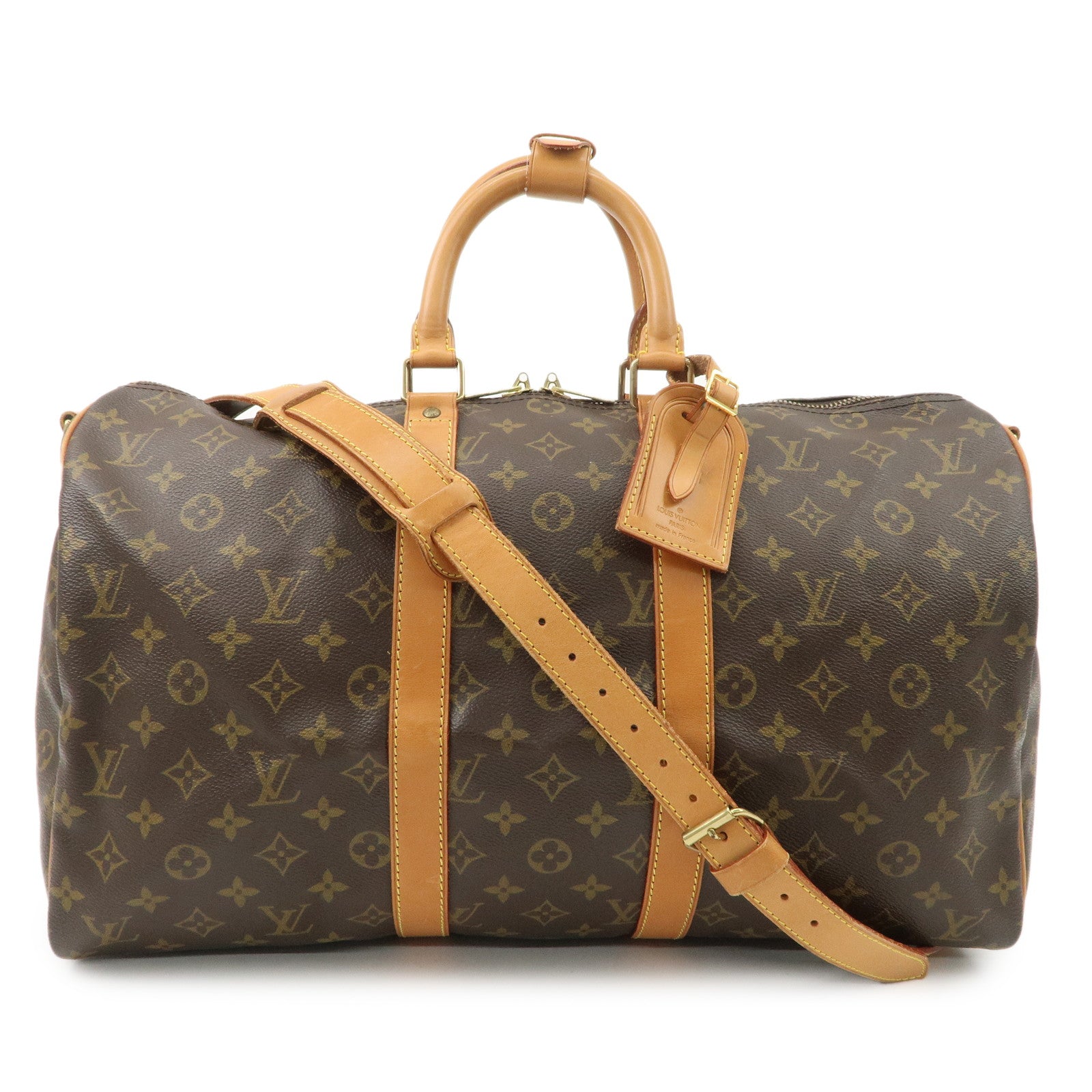 Louis-Vuitton-Monogram-Keep-All-Bandouliere-45-Boston-Bag-M41418