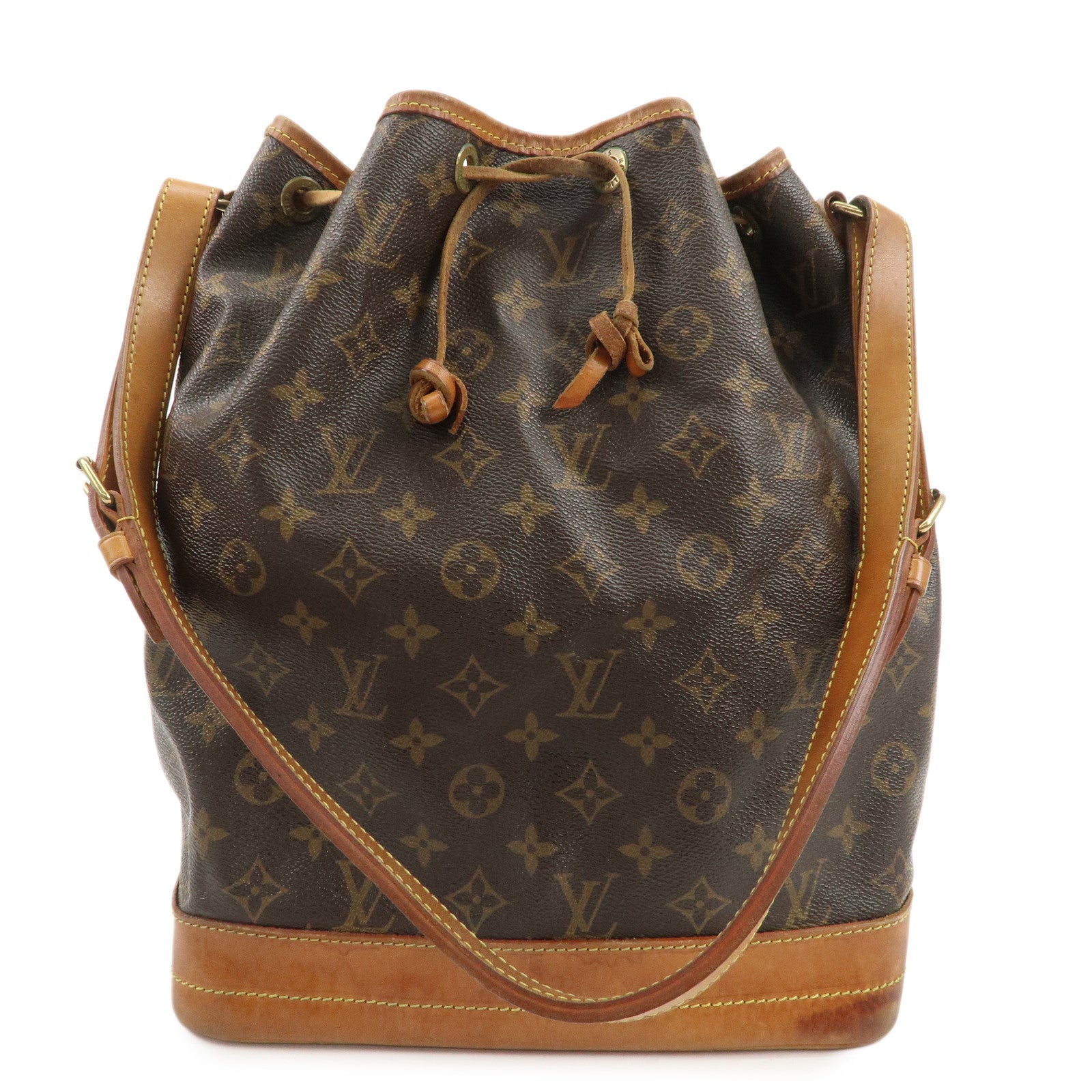 Louis-Vuitton-Monogram-Noe-Shoulder-Bag-Hand-Bag-Brown-M42224