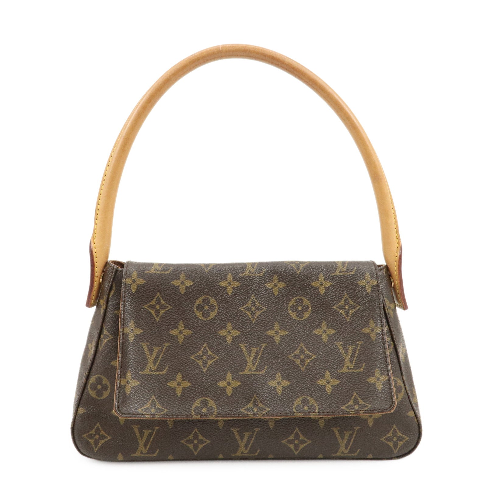 Louis-Vuitton-Monogram-Mini-Looping-Shoulder-Bag-Hand-Bag-M51147