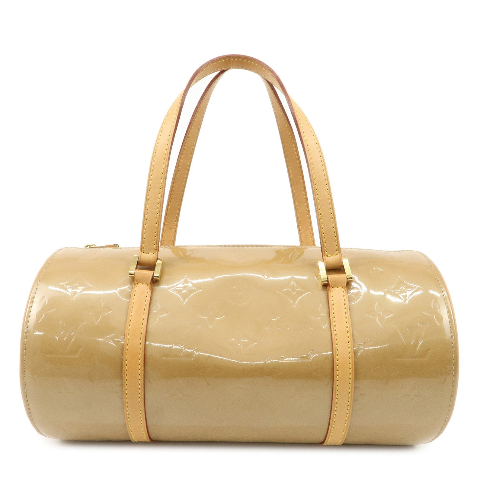 Louis-Vuitton-Monogram-Vernis-Bedford-Hand-Bag-Beige-M91329