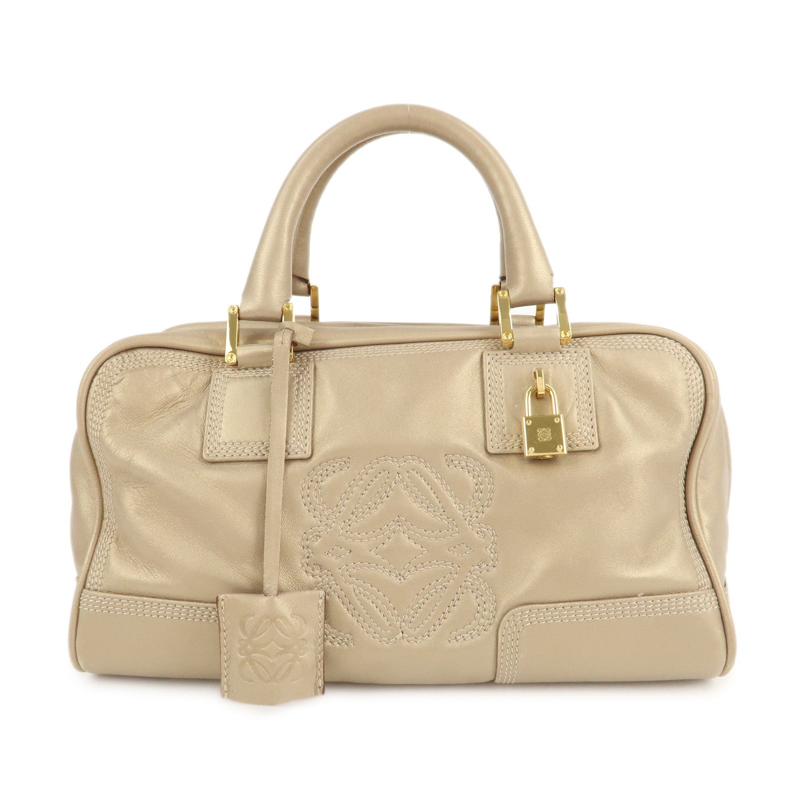 LOEWE-Anagram-Nappa-Leather-Amazona-28-Hand-Bag-Gold