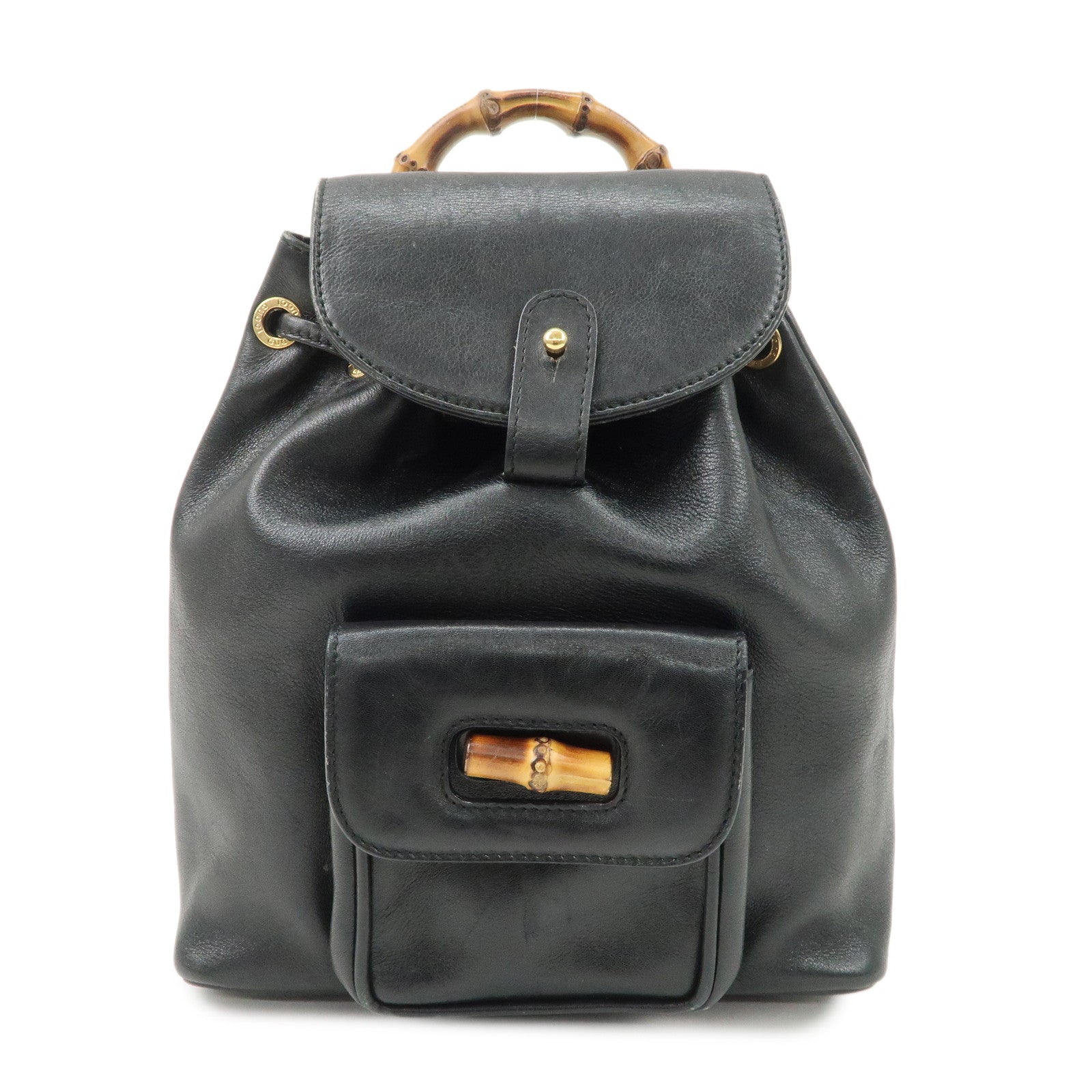 GUCCI-Bamboo-Suede-Leather-Mini-Ruck-Sack-Back-Pack-003.1705.0030