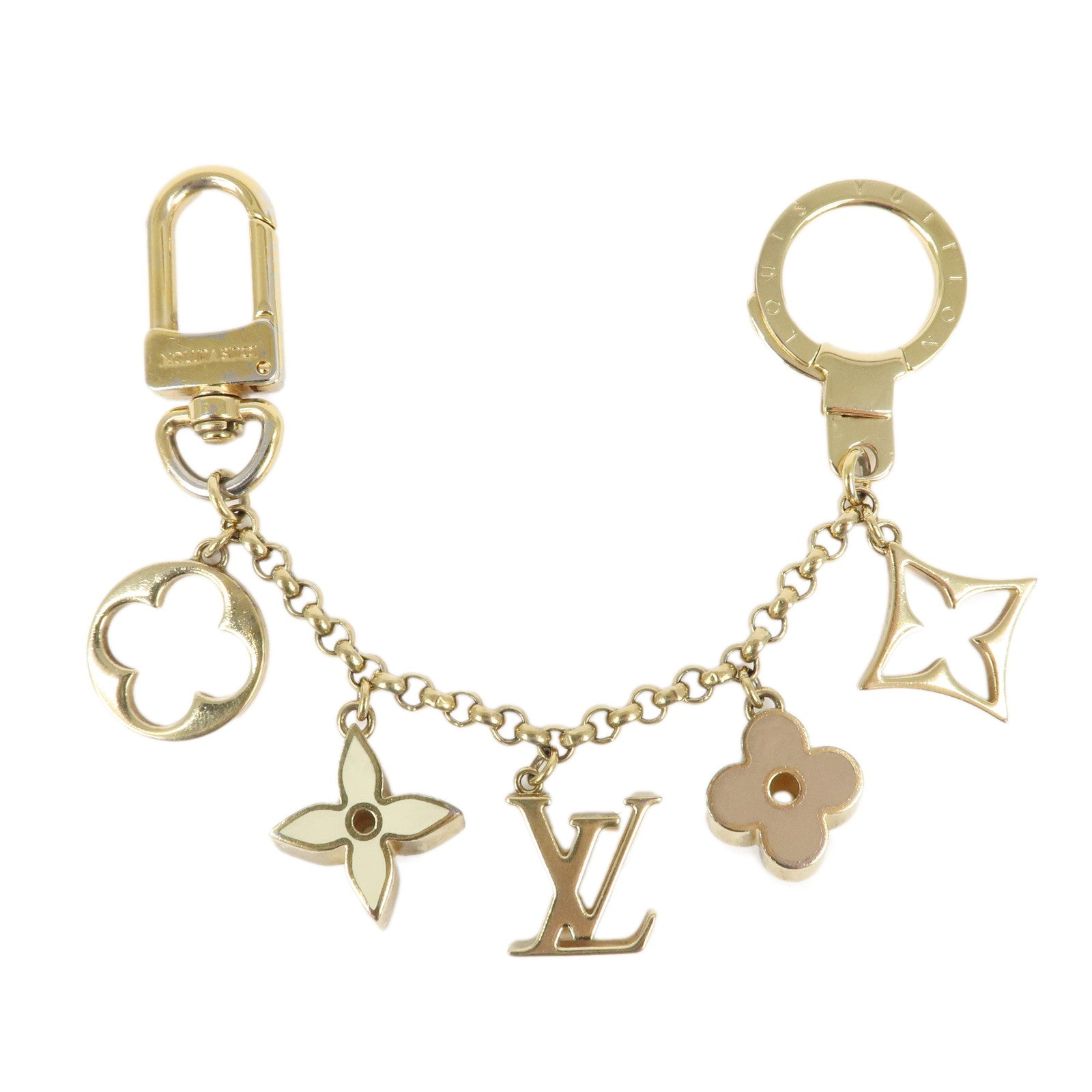 Louis-Vuitton-Fleur-de-Monogram-LV-Logo-Bag-Charm-M65111