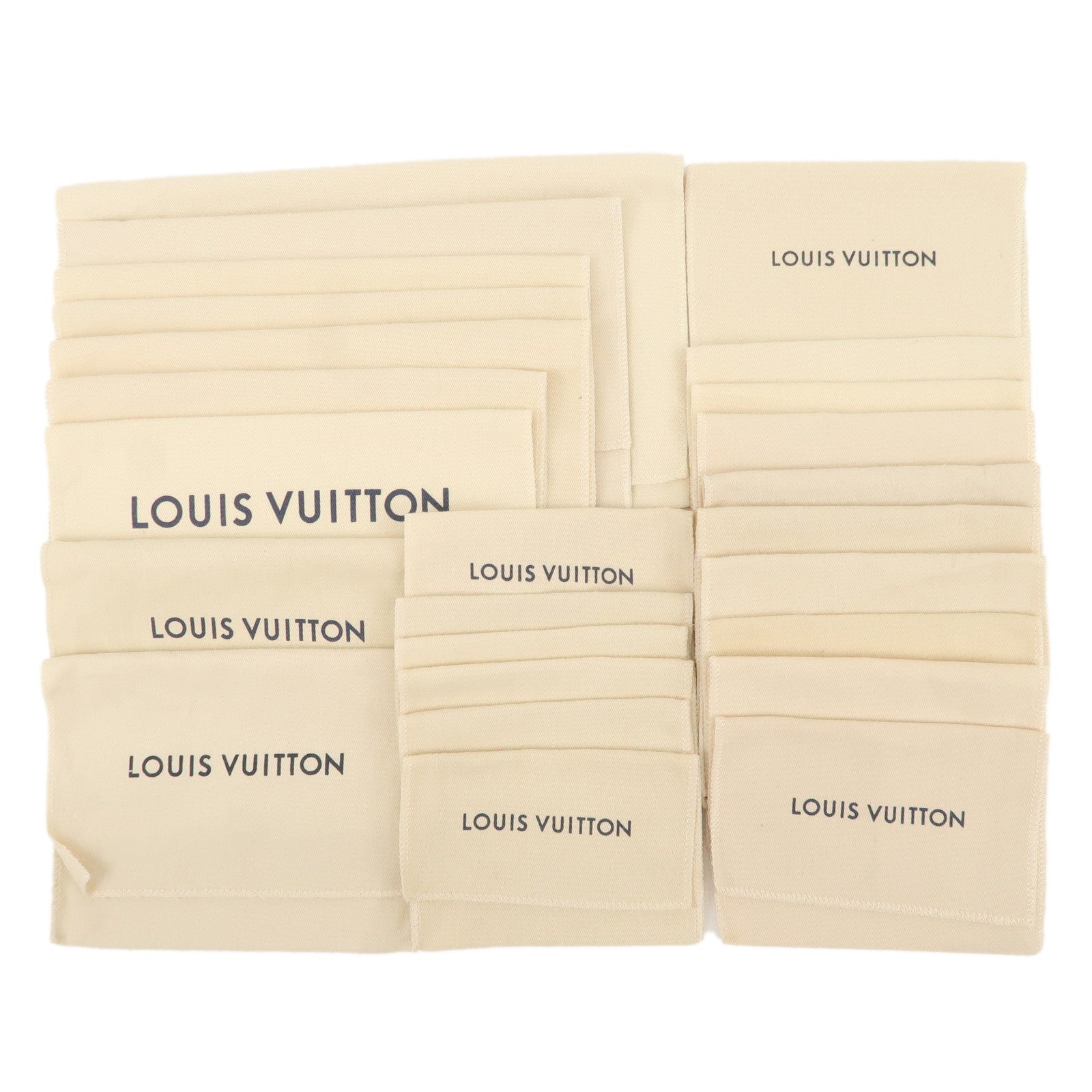 Louis-Vuitton-Set-of-25-Dust-Bag-Beige-Brown-Flap-New-Style