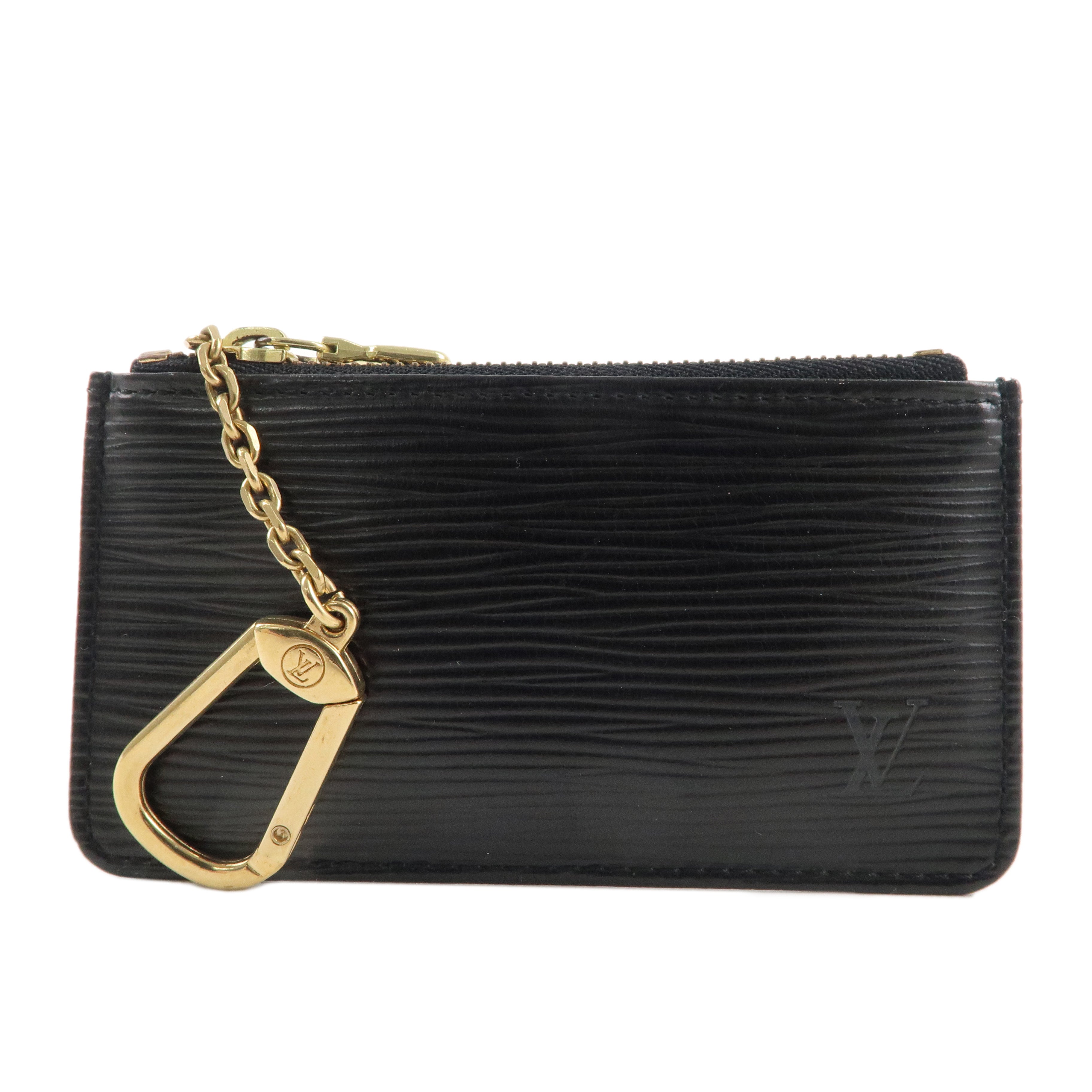 Louis Vuitton Epi Pochette Cles Coin Case Black Noir M63802