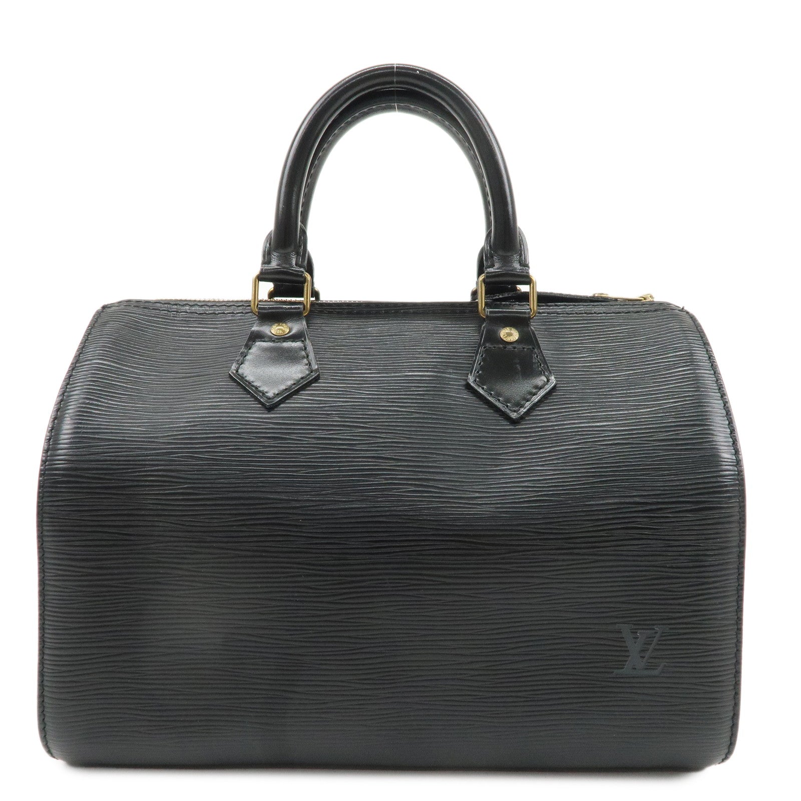 Louis-Vuitton-Epi-Speedy-25-Boston-Bag-Hand-Bag-Noir-Black-M43012