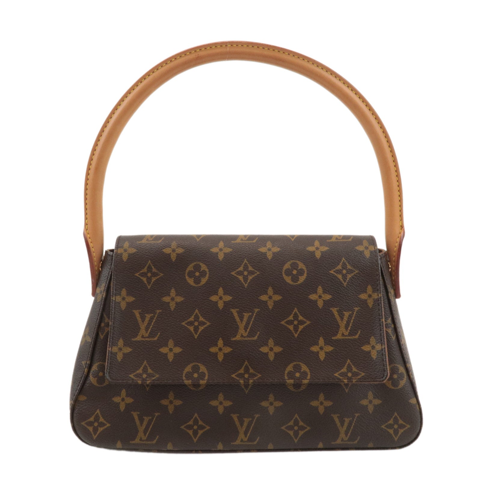 Louis-Vuitton-Monogram-Mini-Looping-Shoulder-Bag-Brown-M51147