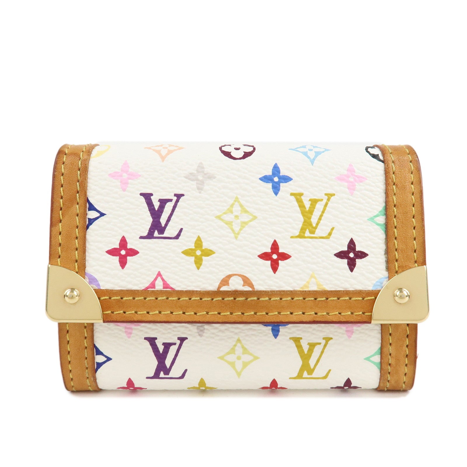 Louis-Vuitton-Multicolor-Porte-Monnaie-Plat-Coin-Case-M92657