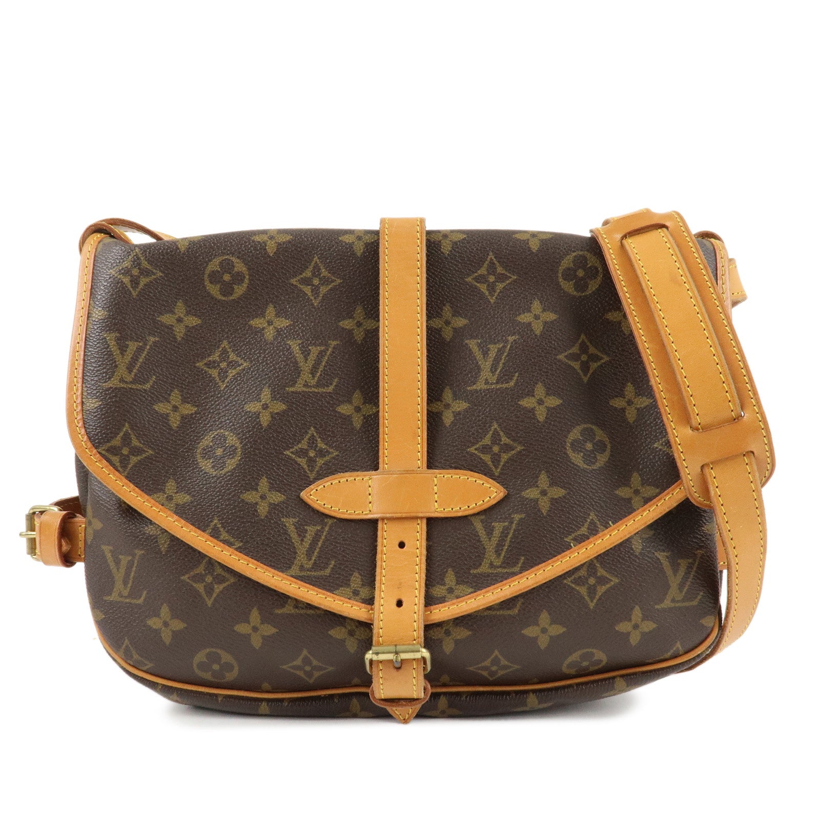 Louis-Vuitton-Monogram-Saumur-30-Crossbody-Bag-Brown-M42256