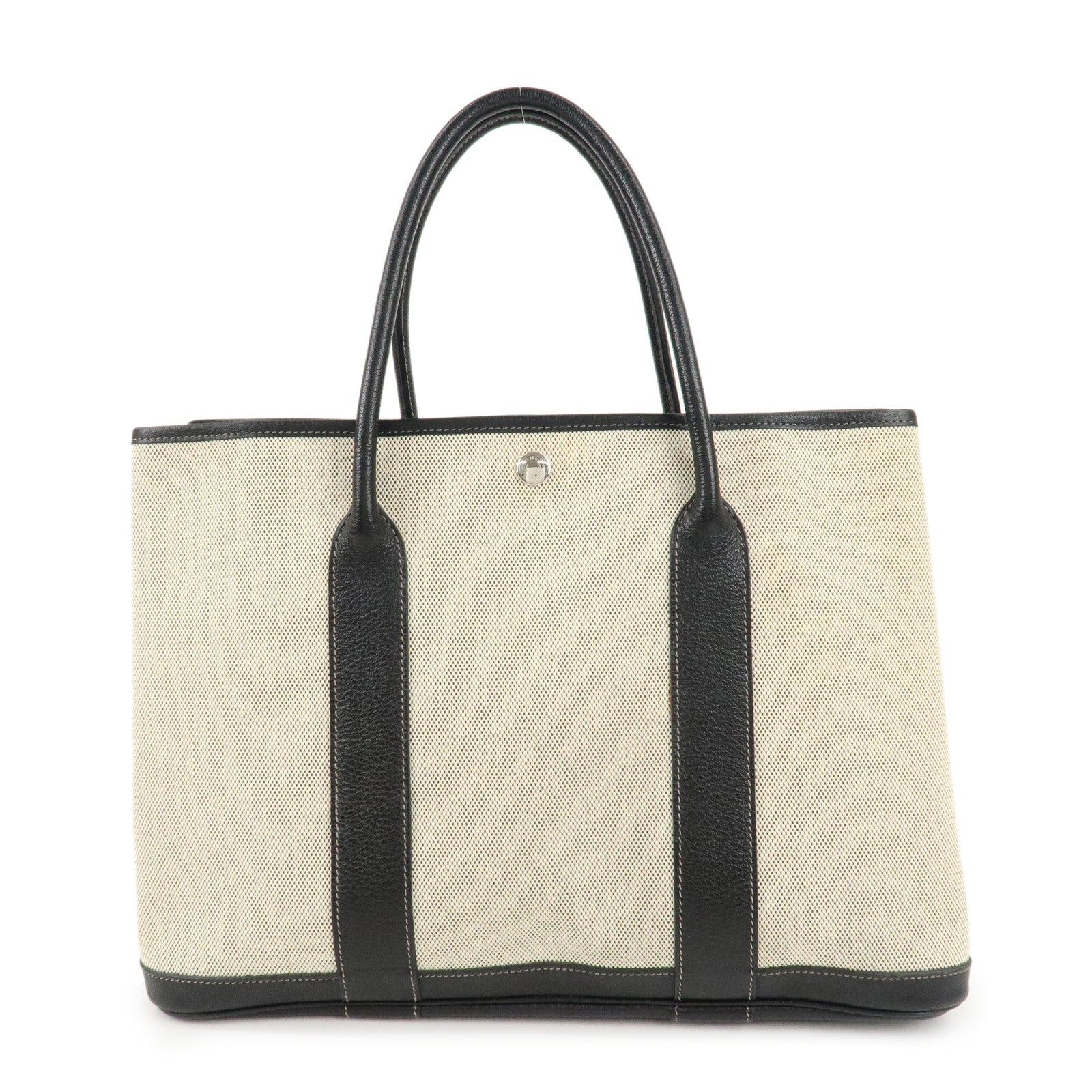 HERMES-ToileOfficier-Leather-Garden-Party-PM-J-Stamped-Tote-Bag