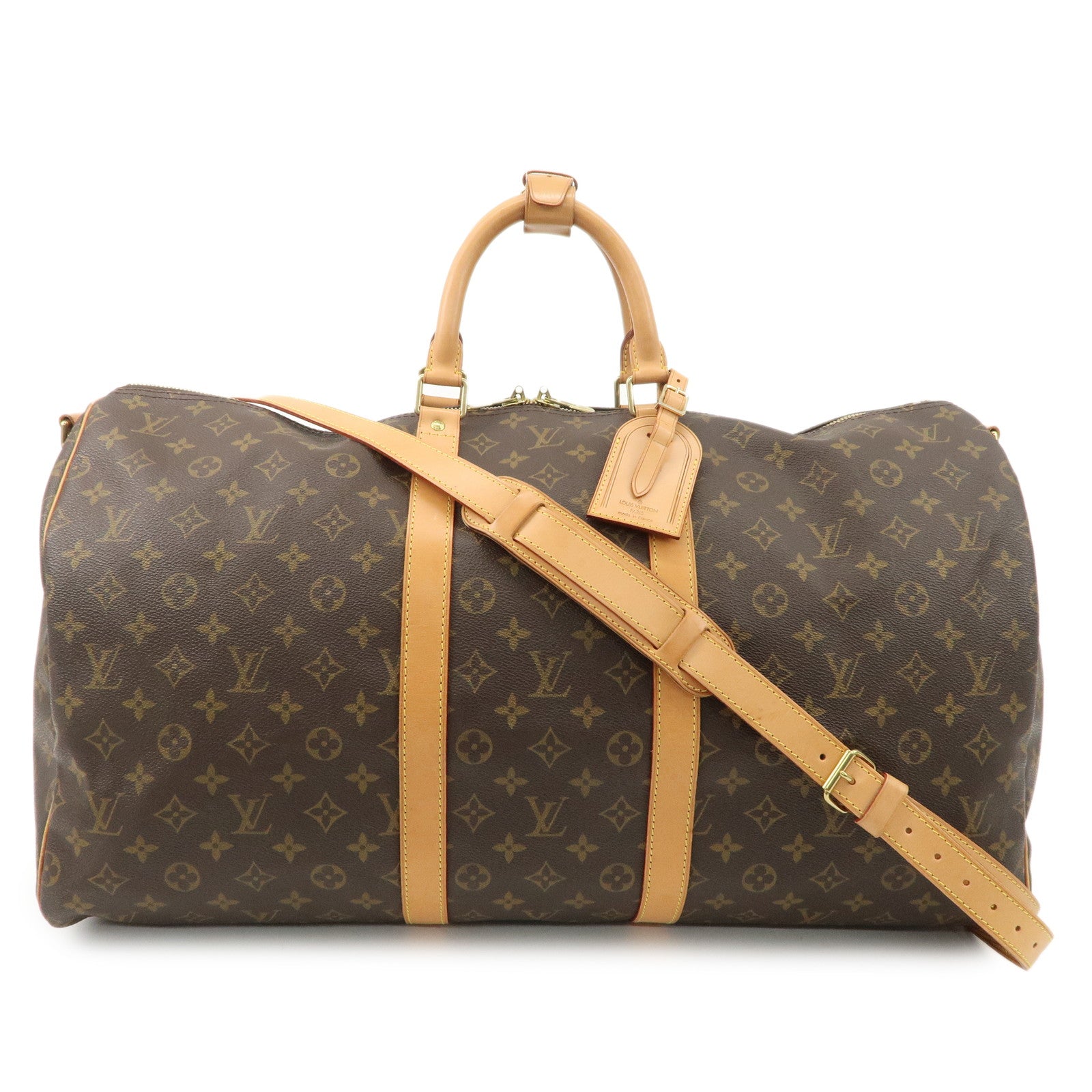 Louis-Vuitton-Monogram-Keep-All-Bandouliere-55-Boston-Bag-M41414