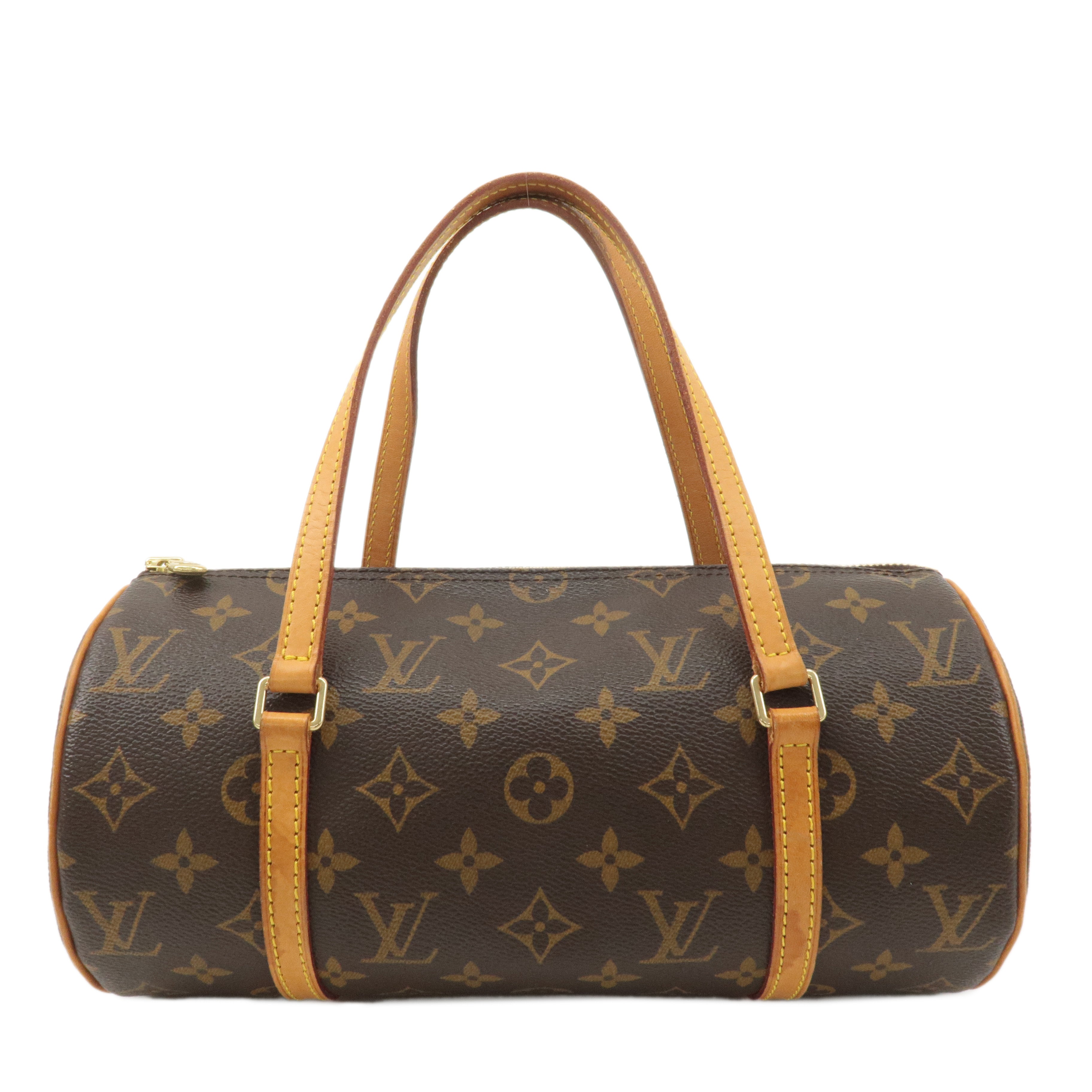 Louis Vuitton Monogram Papillon 26 Hand Bag Brown M51385