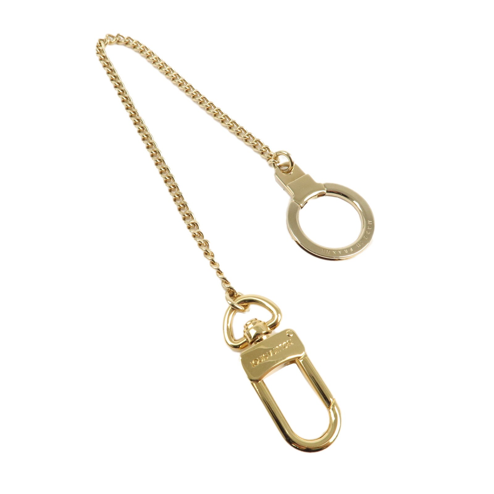 Louis-Vuitton-Chenne-Ano-Cles-Key-Chain-Key-Charm-Gold-M58021