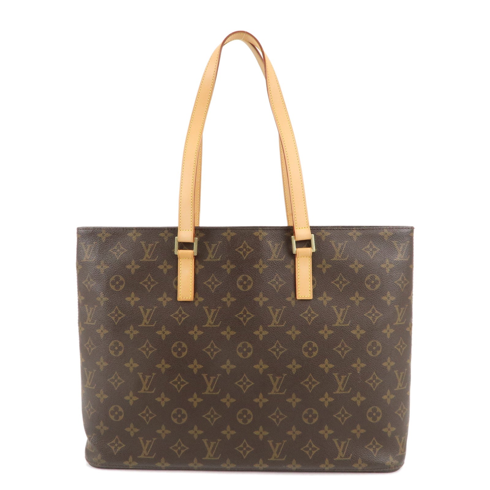 Louis-Vuitton-Monogram-Luco-Tote-Bag-Hand-Bag-Brown-M51155