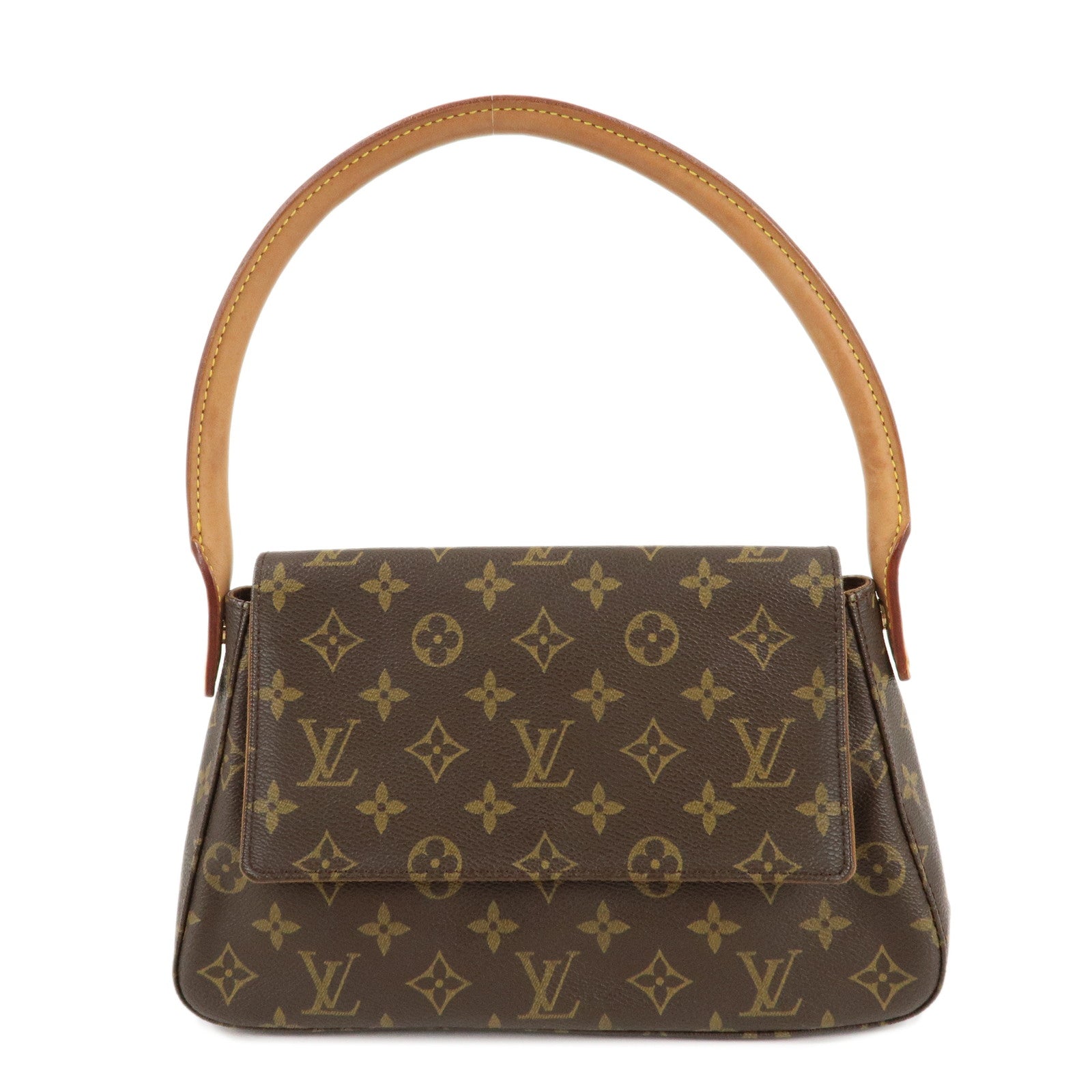 Louis-Vuitton-Monogram-Mini-Looping-Shoulder-Bag-Hand-Bag-M51147