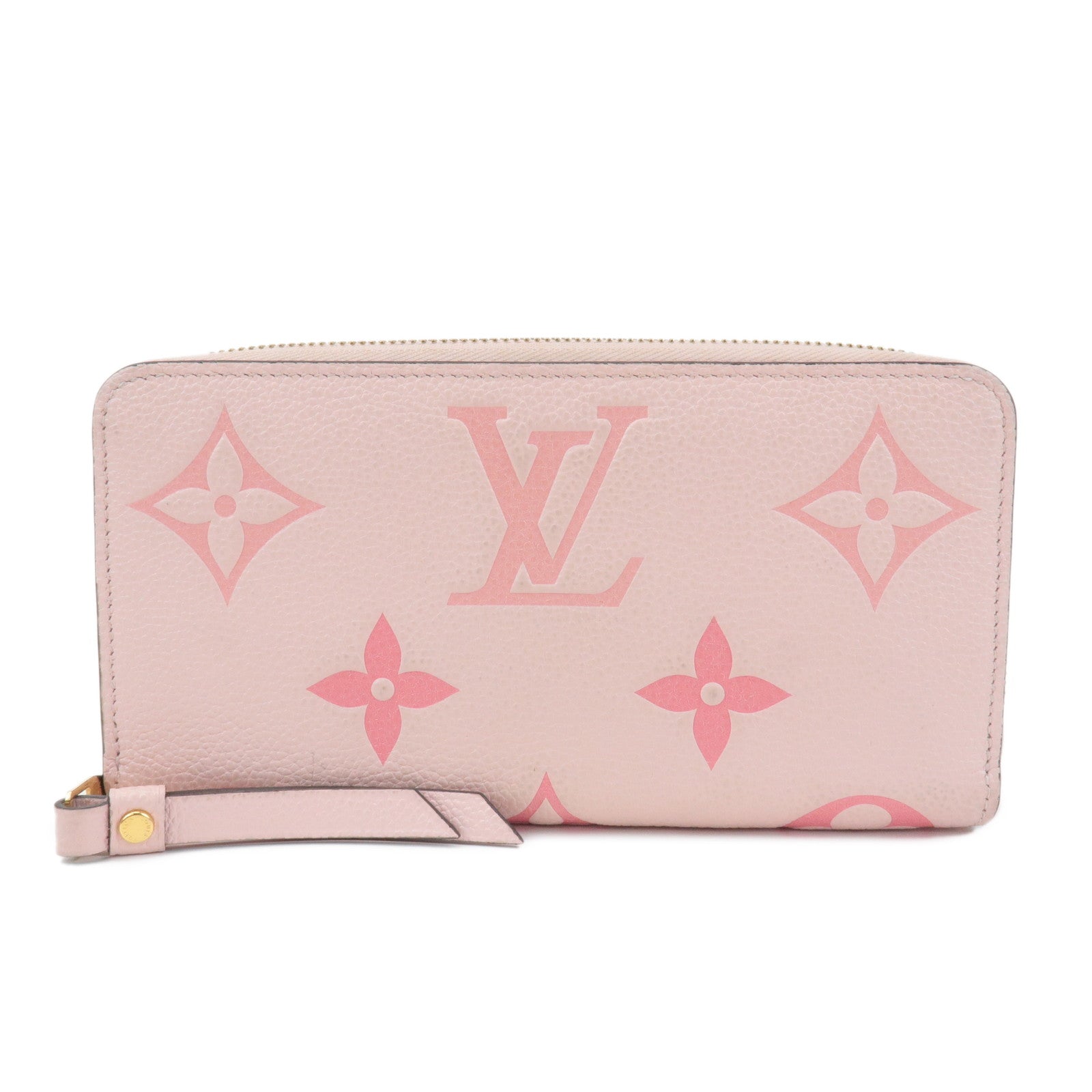 Louis-Vuitton-Monogram-Empreinte-Zippy-Wallet-Rose-M80403