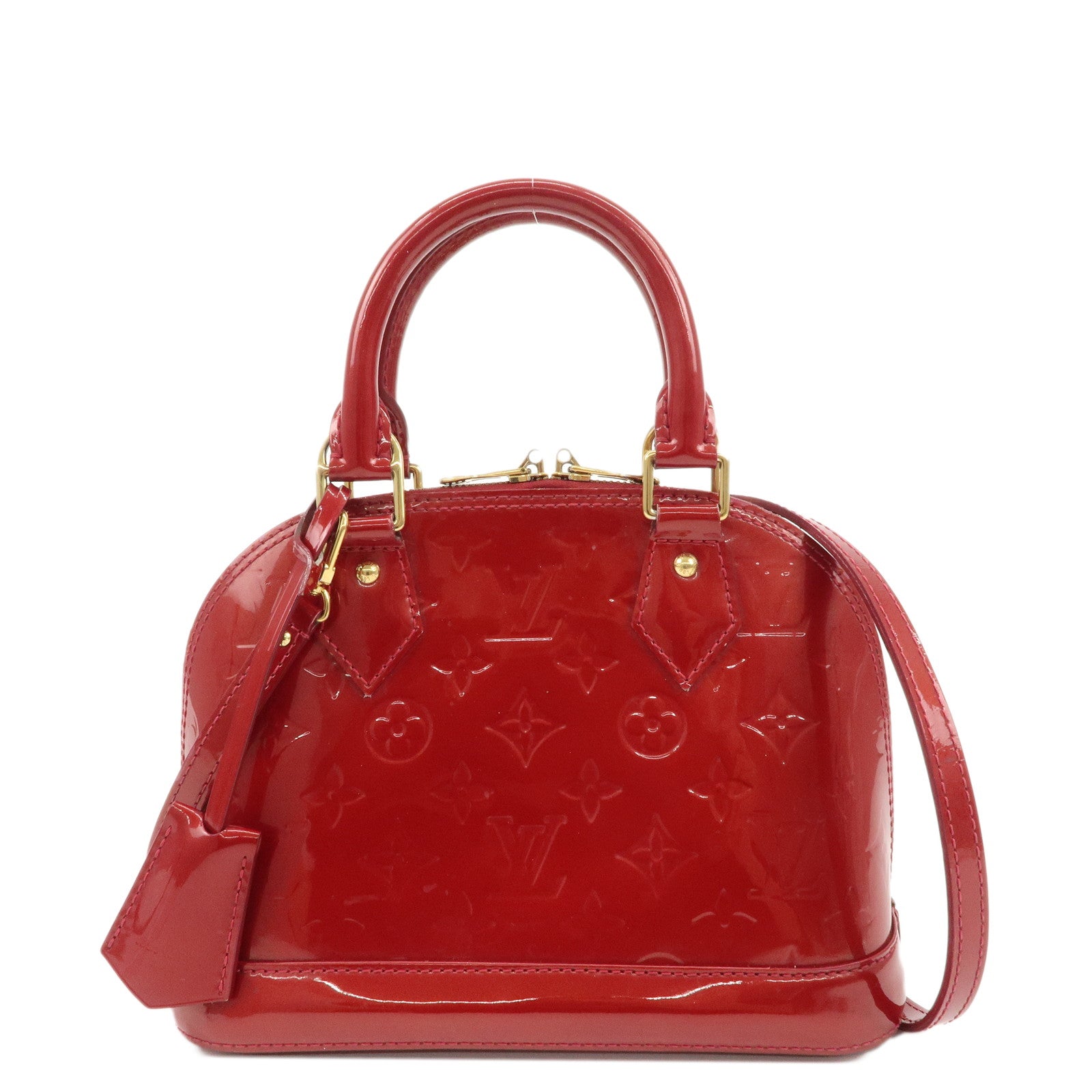 Louis-Vuitton-Monogram-Vernis-Alma-BB-2Way-Bag-Red-M91606