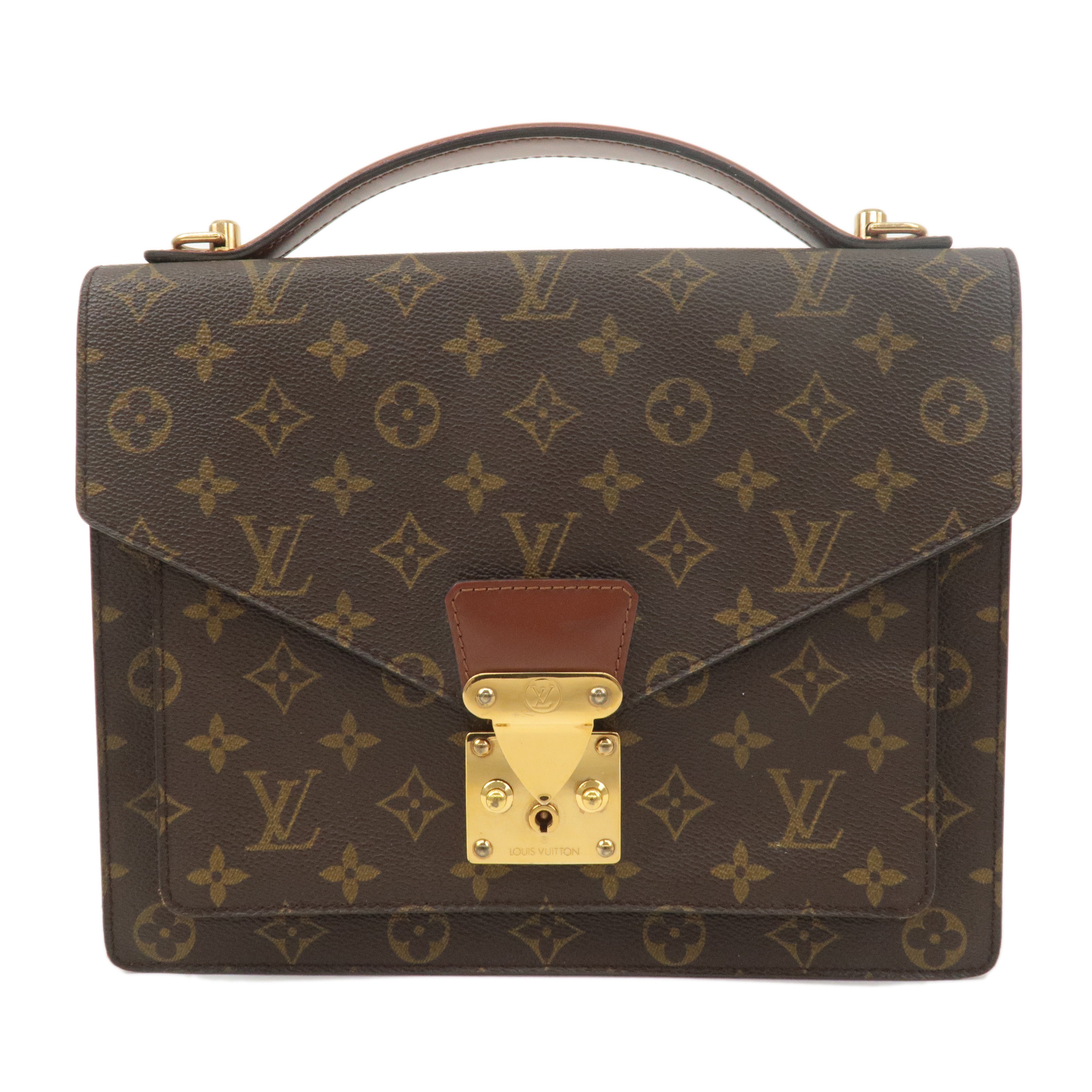 Louis-Vuitton-Monogram-Monceau-28-Hand-Bag-Brief-Case-M51185