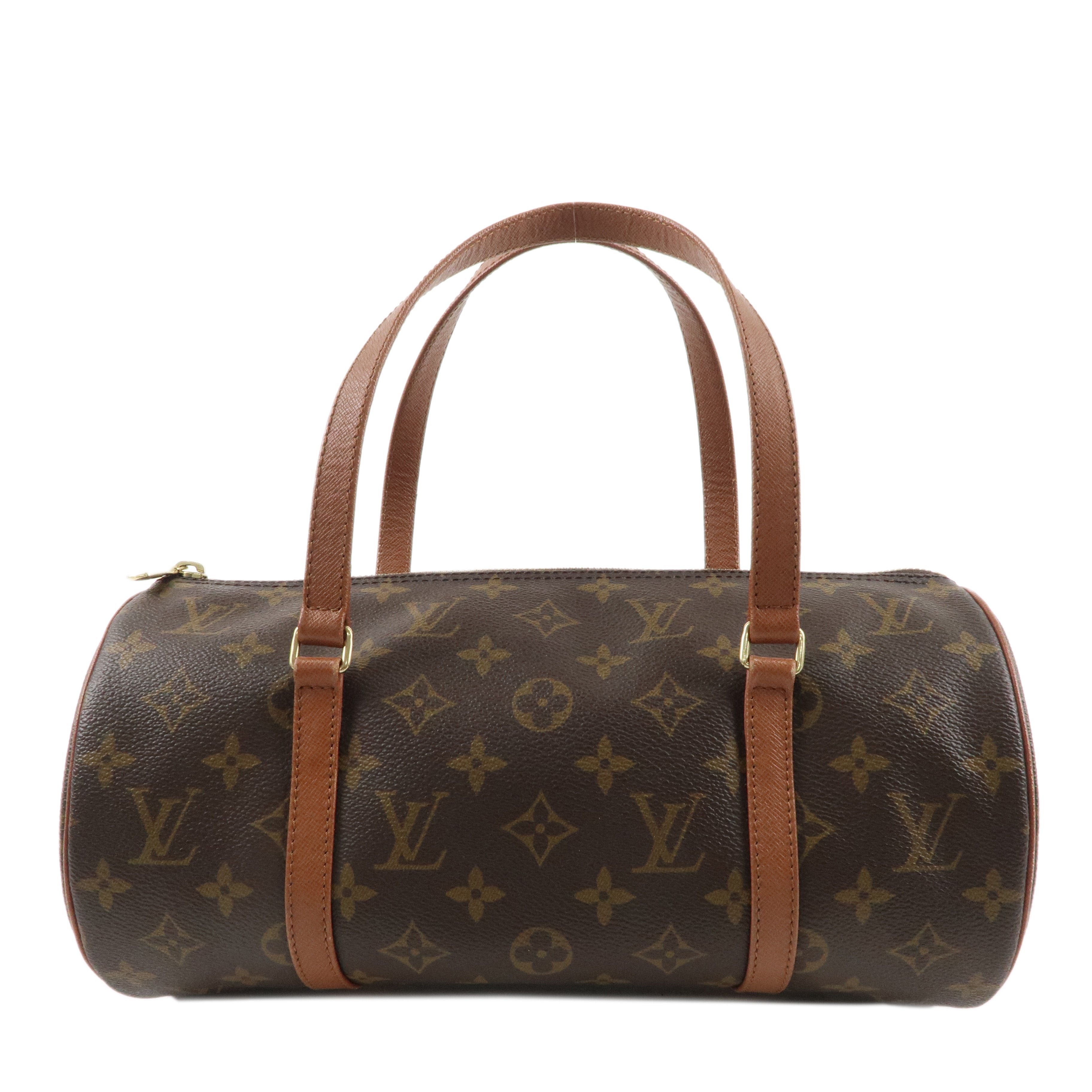 Louis Vuitton Monogram Papillon 30 Hand Bag Brown M51365