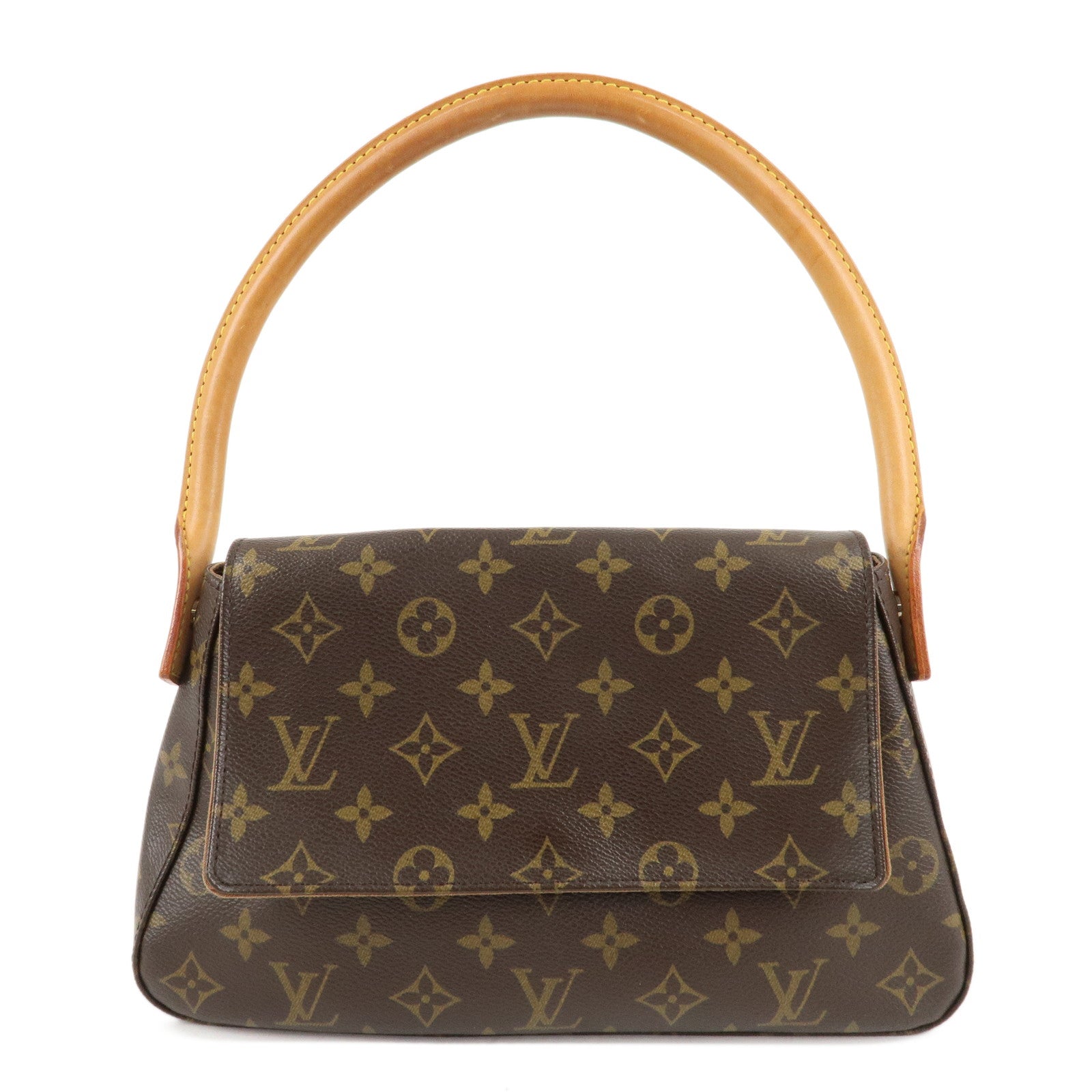 Louis-Vuitton-Monogram-Mini-Looping-Shoulder-Bag-Hand-Bag-M51147