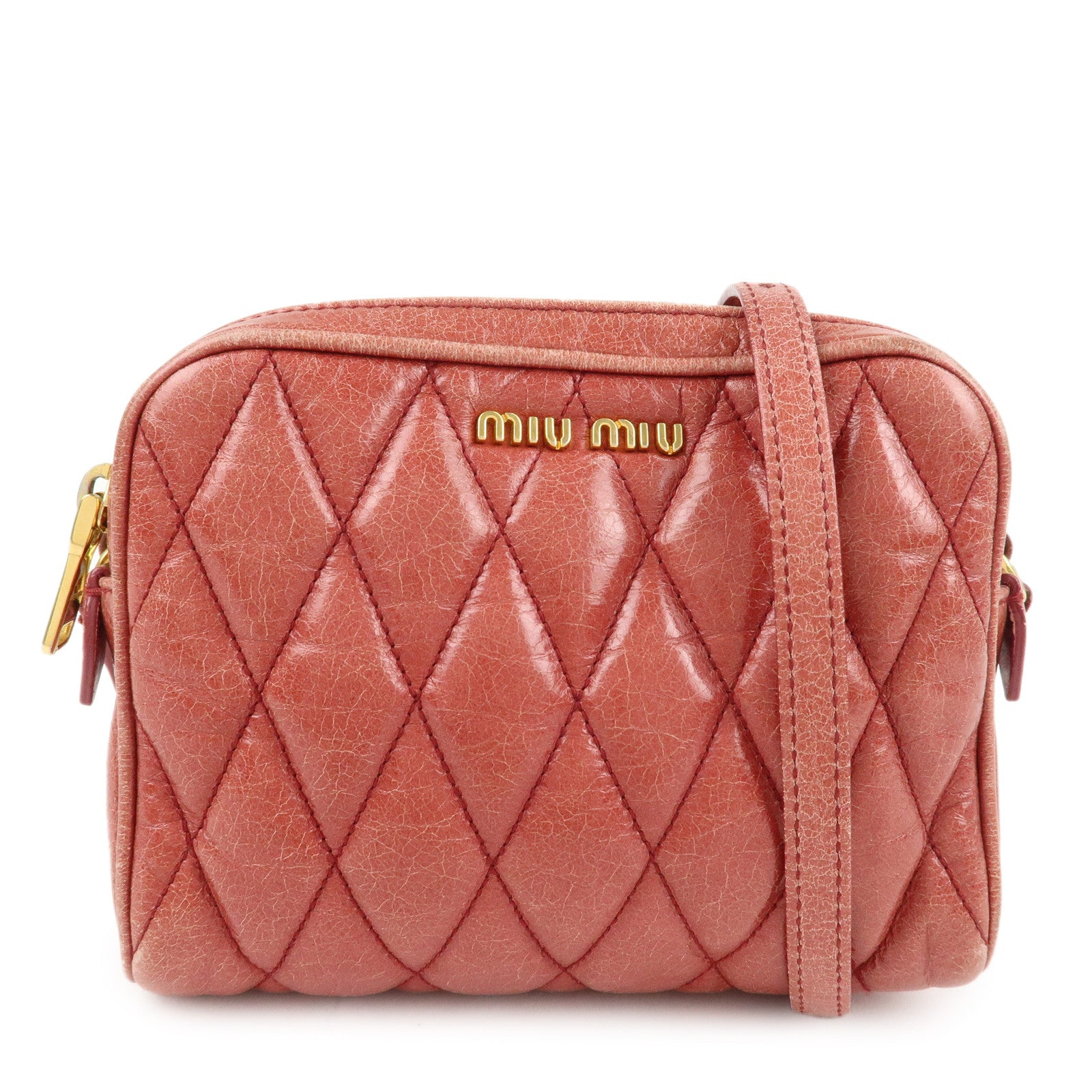 MIU-MIU-Leather-Shoulder-Bag-Crossbodyb-Bag-Pink-5BH543