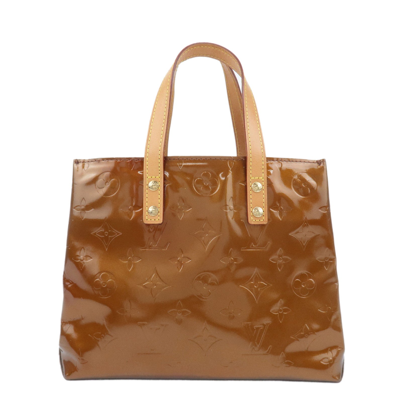 Louis-Vuitton-Monogram-Vernis-Lead-PM-Hand-Bag-Bronze-M91146