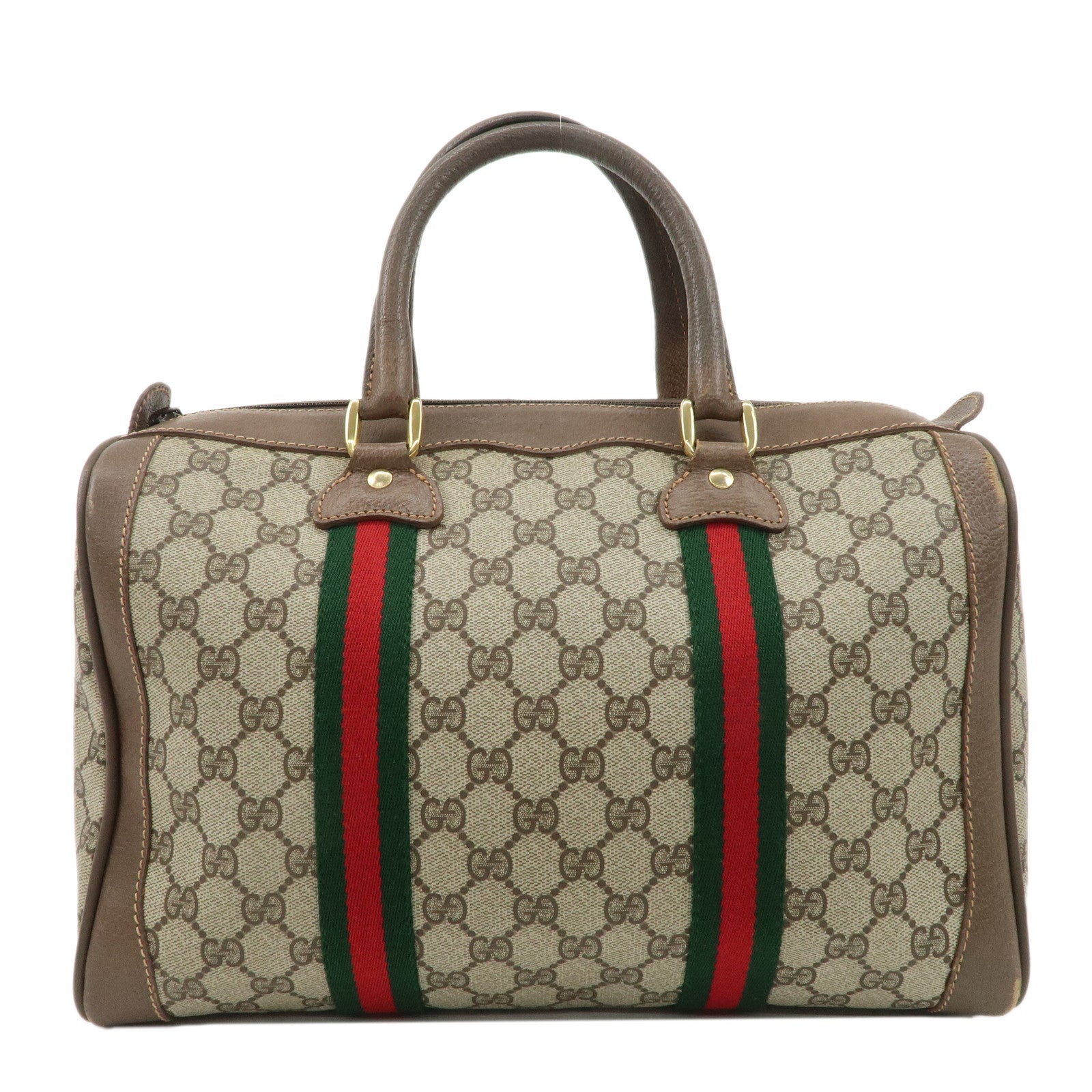 GUCCI-Old-Gucci-Sherry-GG-Plus-Leather-Boston-Bag-002.98.8