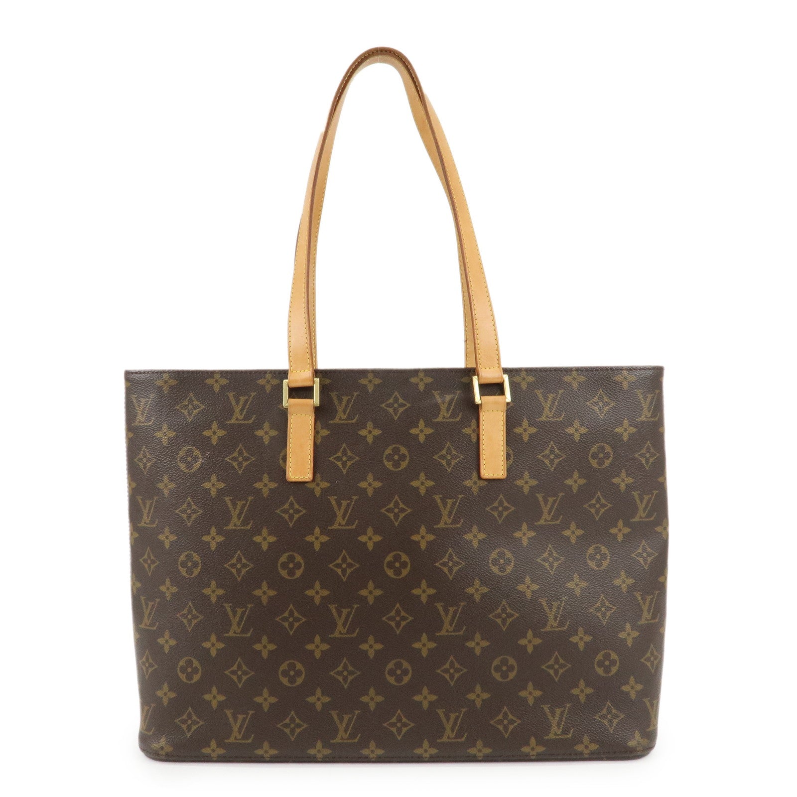 Louis-Vuitton-Monogram-Luco-Tote-Bag-Hand-Bag-Brown-M51155