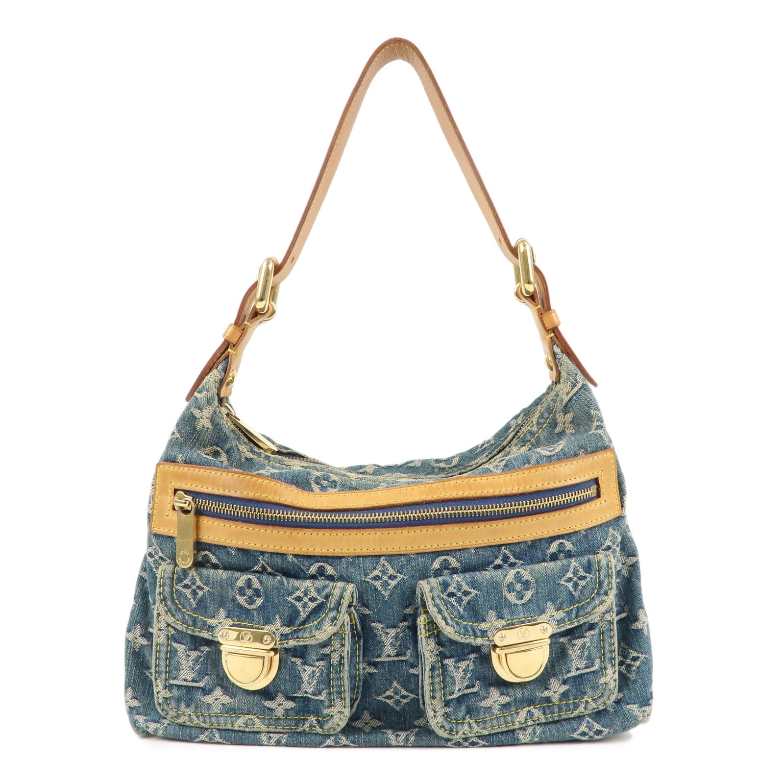 Louis Vuitton Monogram Denim Baggy PM Shoulder Bag M95049