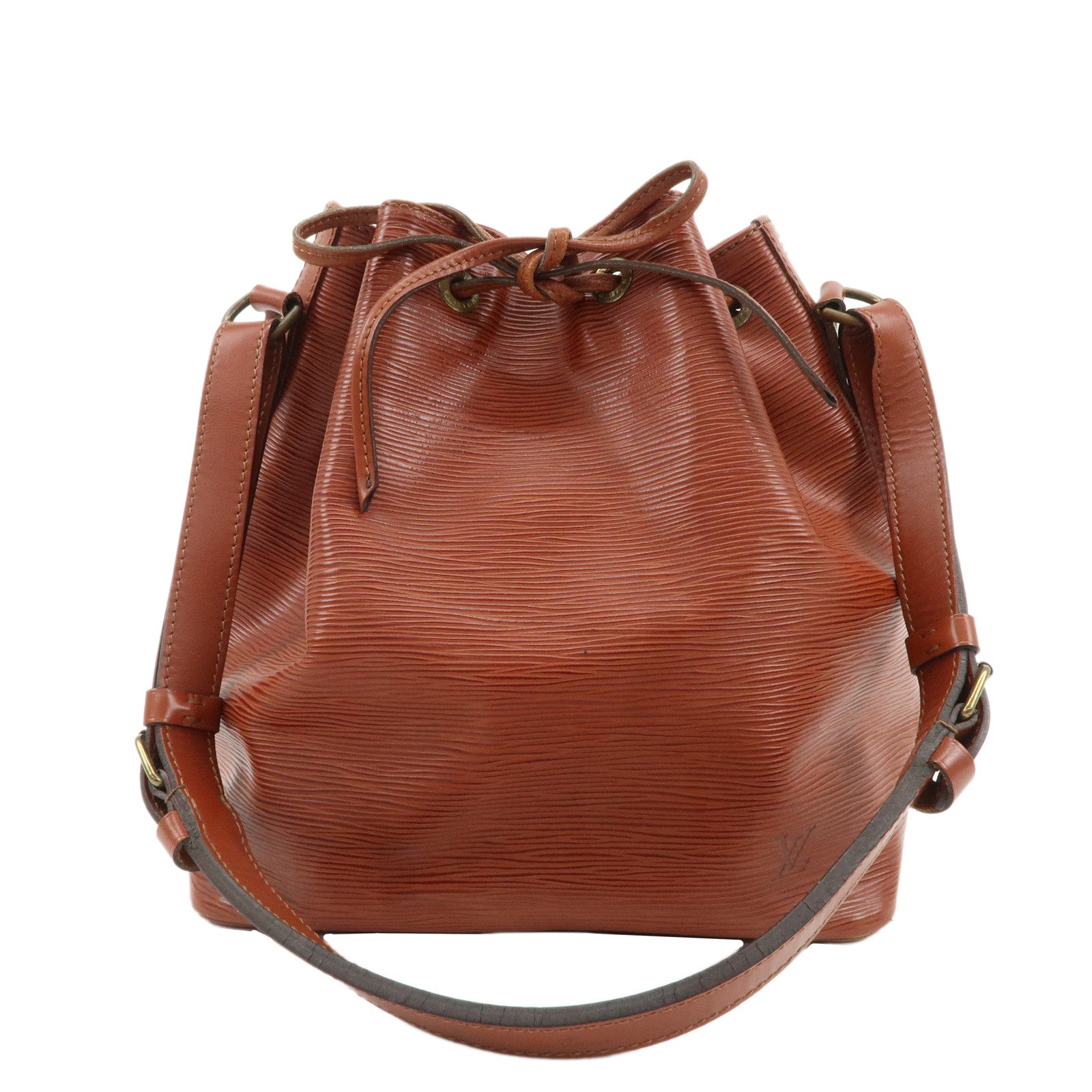 Louis-Vuitton-Epi-Petit-Noe-Shoulder-Bag-Kenya-Brown-M44103