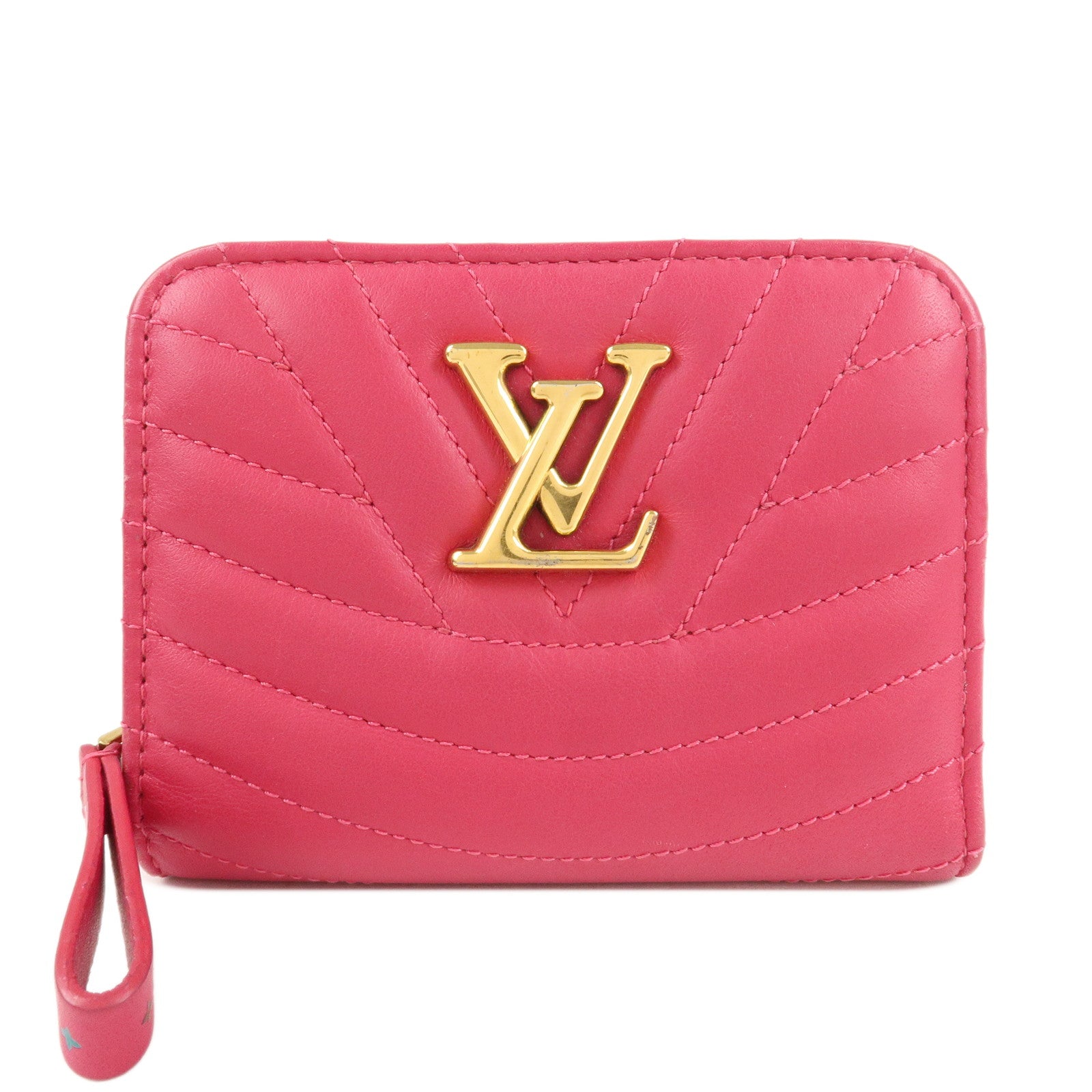 Louis-Vuitton-New-Wave-Leather-Bi-Fold-Compact-Wallet-Freesia