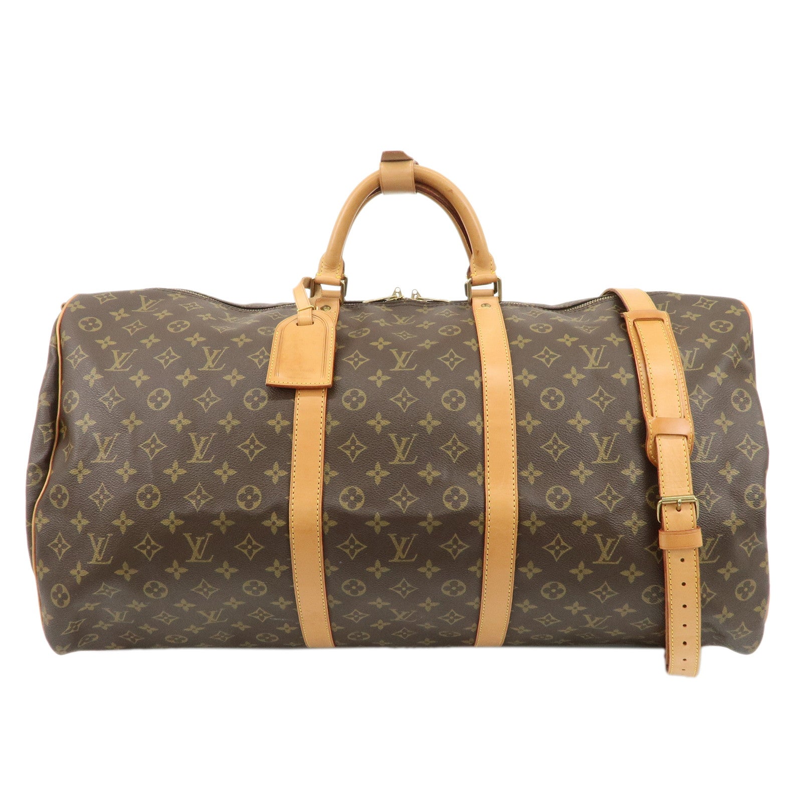 Louis-Vuitton-Monogram-Keep-All-Bandouliere-60-Bag-Brown-M41412