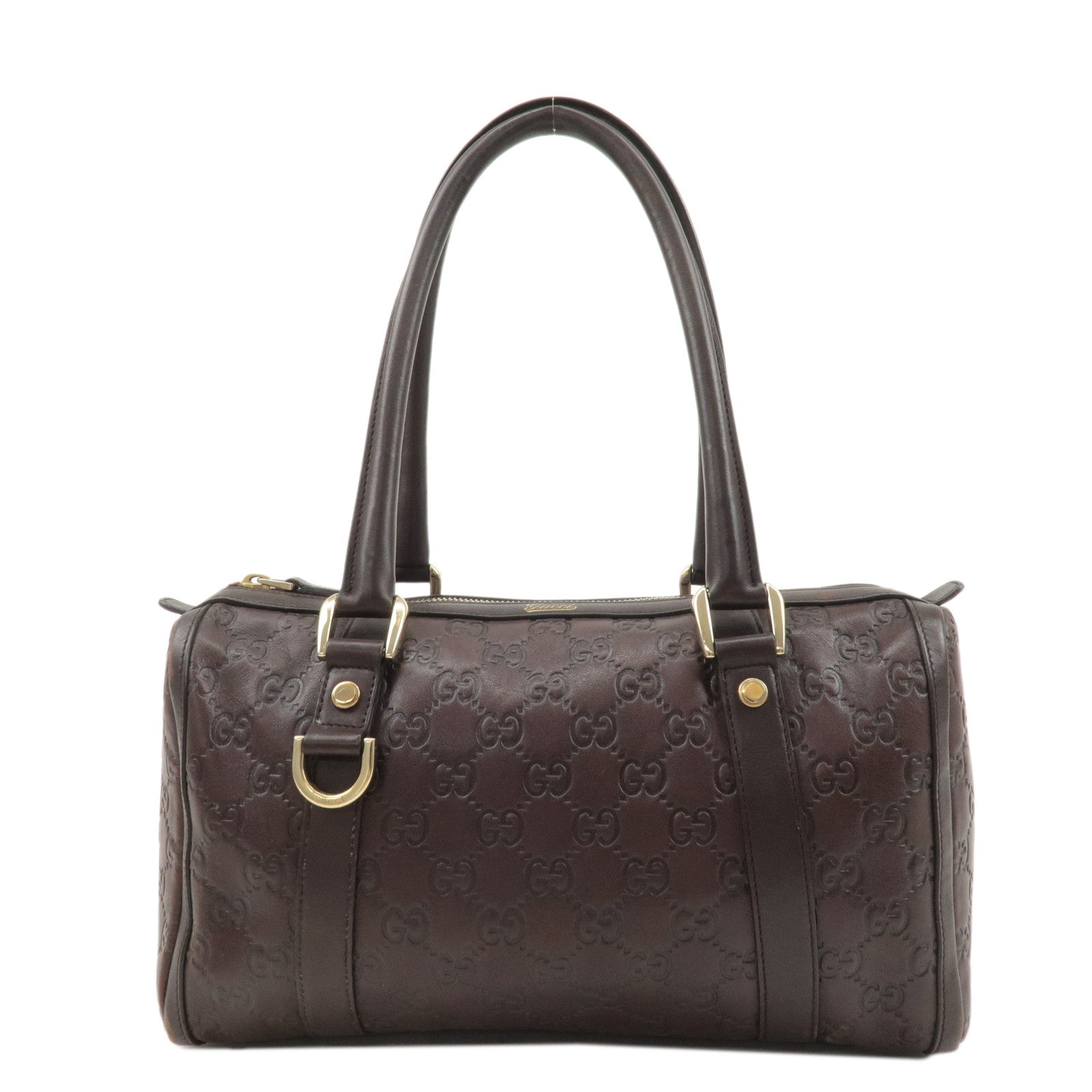 GUCCI-Abbey-Guccissima-Leather-Mini-Boston-Bag-Dark-Brown-130942