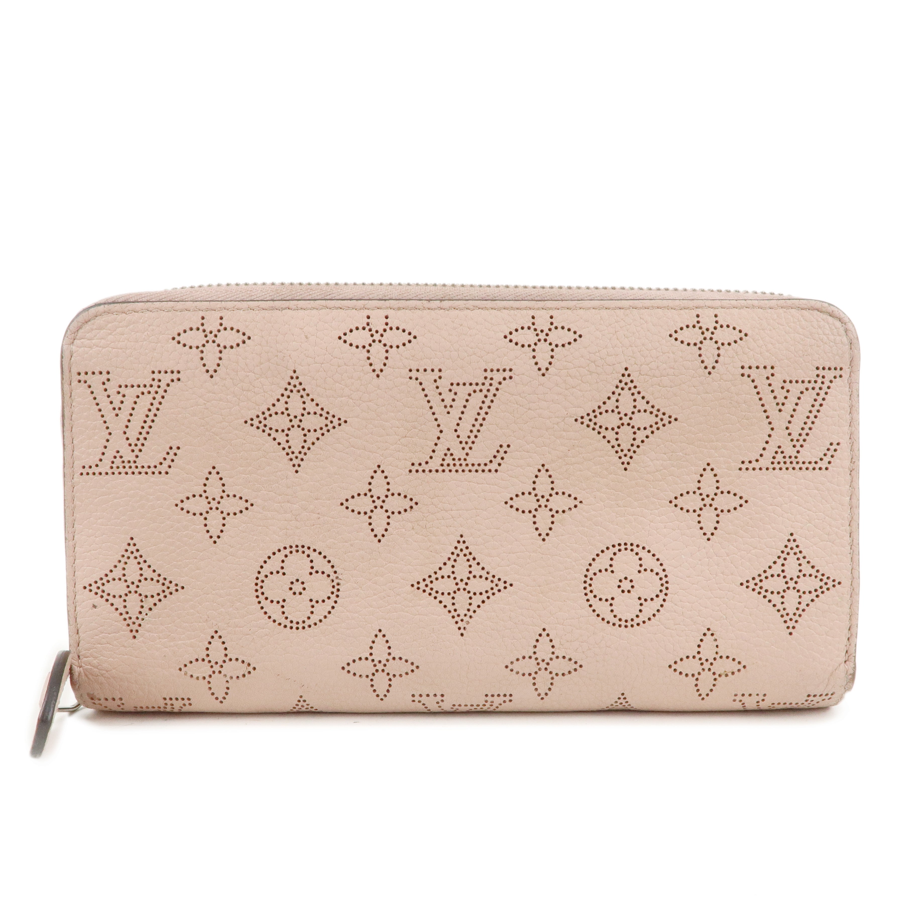 Louis Vuitton Monogram Mahina Zippy Wallet Rose Pink M61868